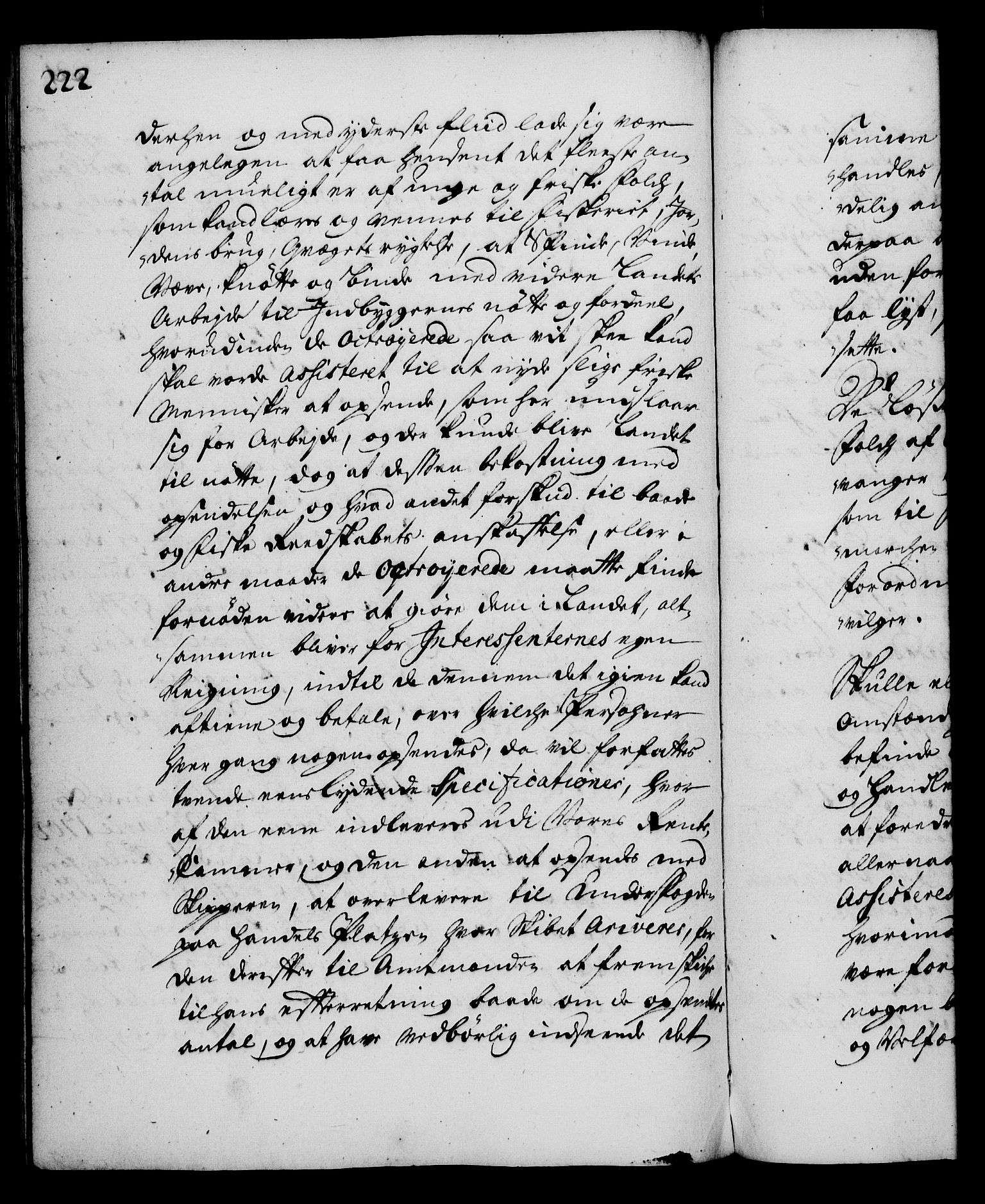 Rentekammeret, Kammerkanselliet, RA/EA-3111/G/Gg/Gga/L0003: Norsk ekspedisjonsprotokoll med register (merket RK 53.3), 1727-1734, s. 222