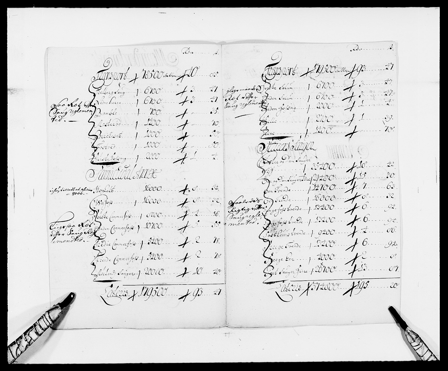 Rentekammeret inntil 1814, Reviderte regnskaper, Fogderegnskap, RA/EA-4092/R34/L2051: Fogderegnskap Bamble, 1688-1691, s. 193