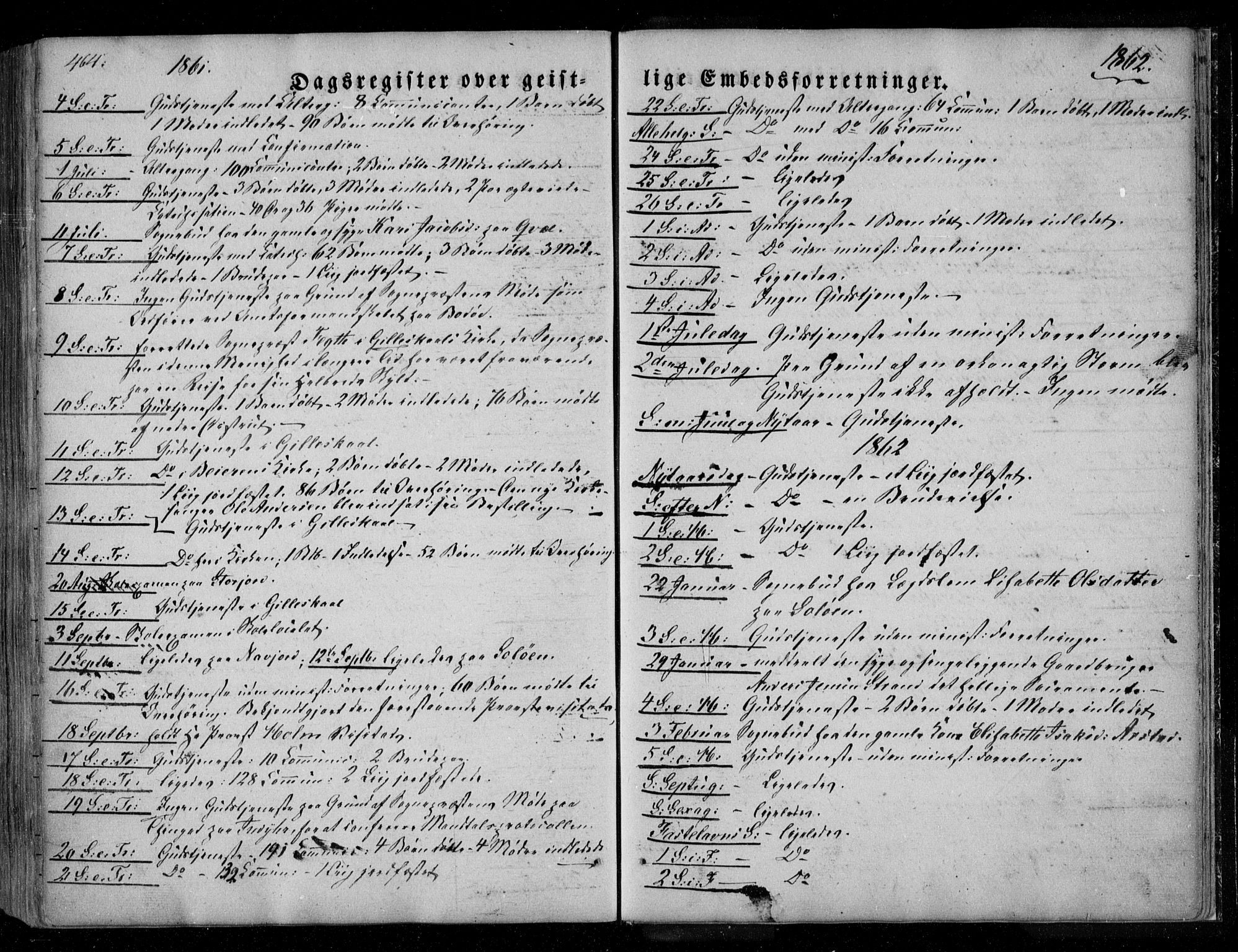 Ministerialprotokoller, klokkerbøker og fødselsregistre - Nordland, SAT/A-1459/846/L0644: Ministerialbok nr. 846A02, 1837-1872, s. 464