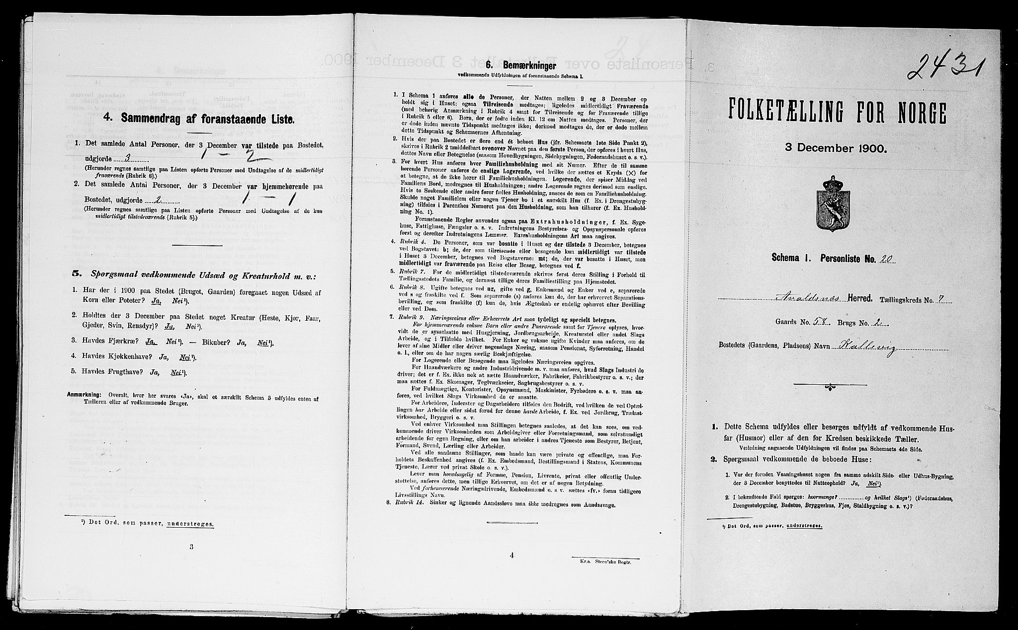 SAST, Folketelling 1900 for 1147 Avaldsnes herred, 1900, s. 1514