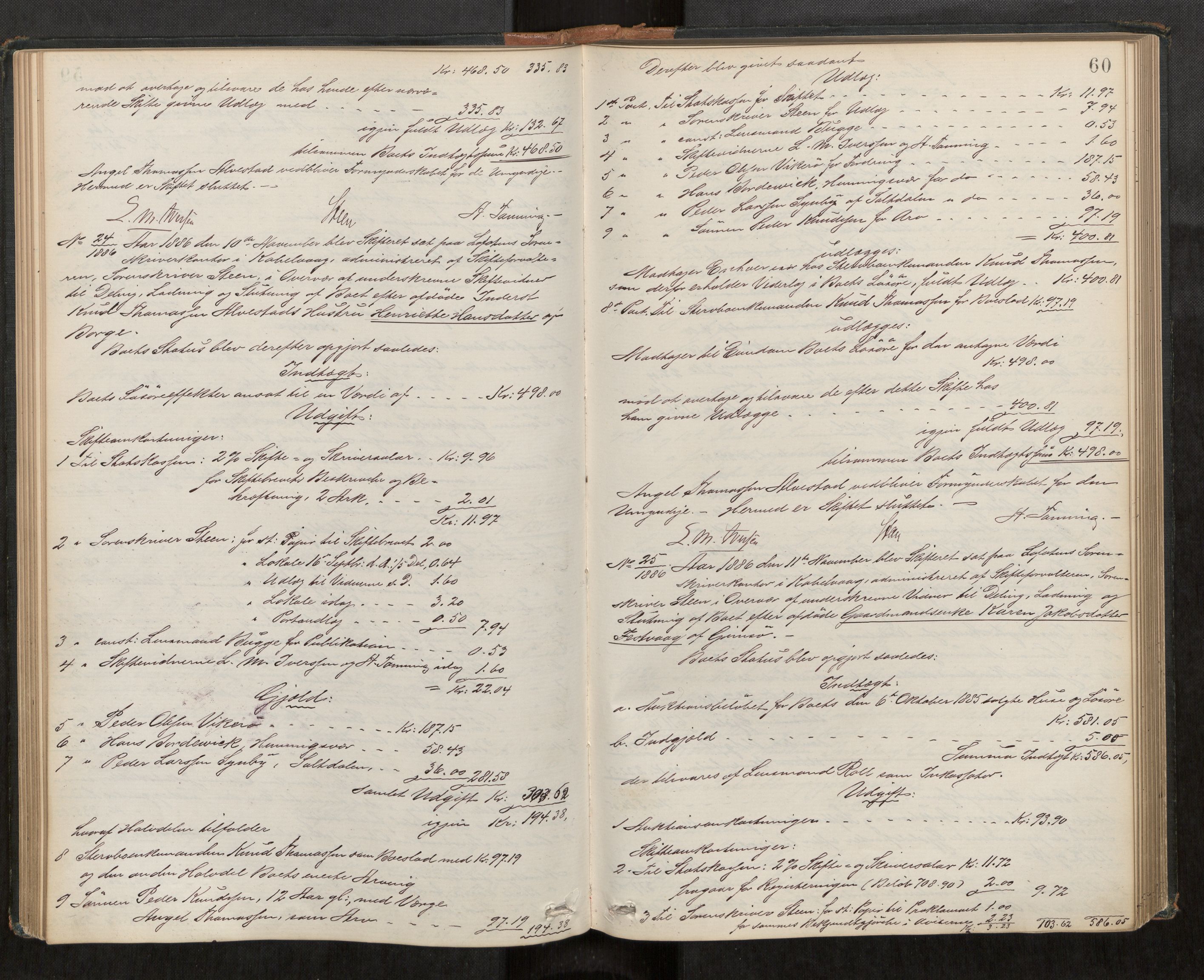 Lofoten sorenskriveri, AV/SAT-A-0017/1/3/3A/L0004: Skifteprotokoll, 1884-1891, s. 60