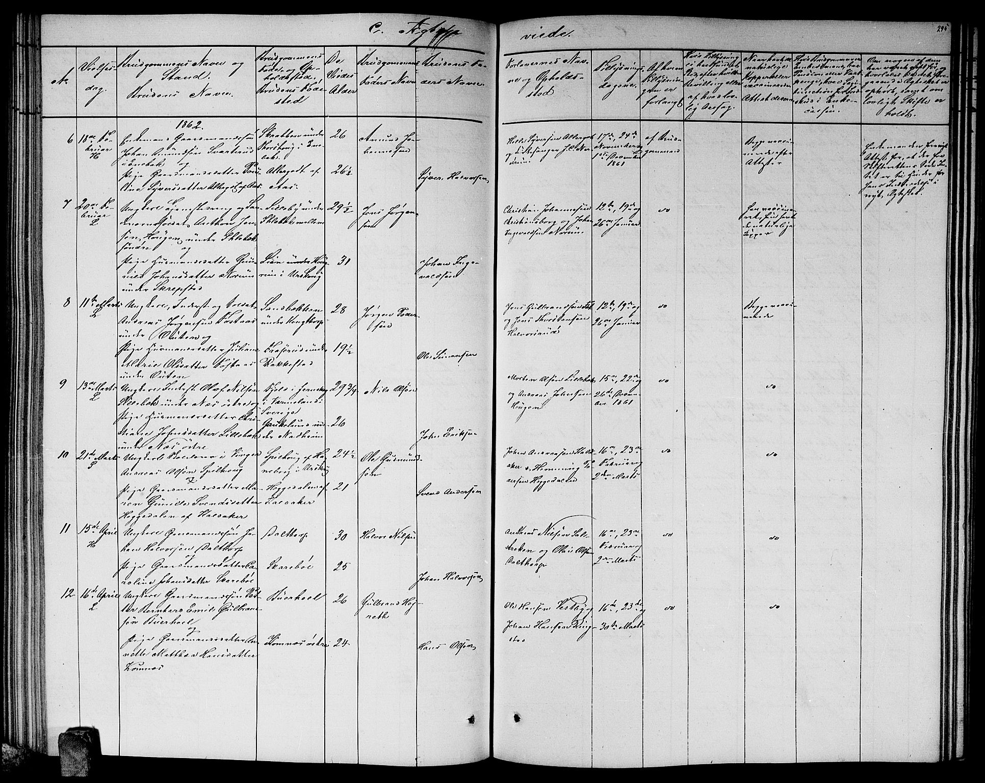 Høland prestekontor Kirkebøker, AV/SAO-A-10346a/G/Ga/L0004: Klokkerbok nr. I 4, 1854-1862, s. 295