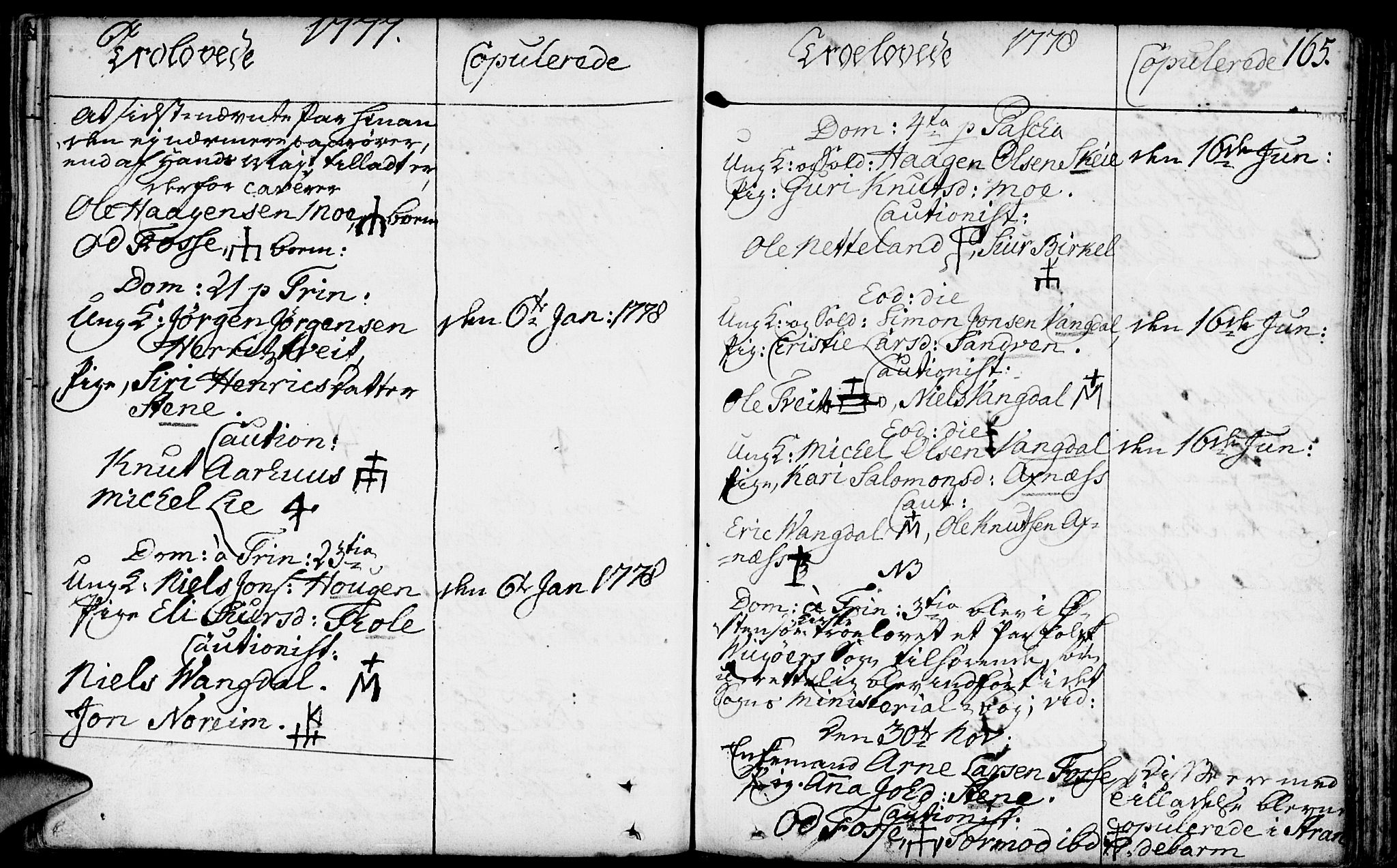 Kvam sokneprestembete, SAB/A-76201/H/Haa: Ministerialbok nr. A 3, 1743-1795, s. 165