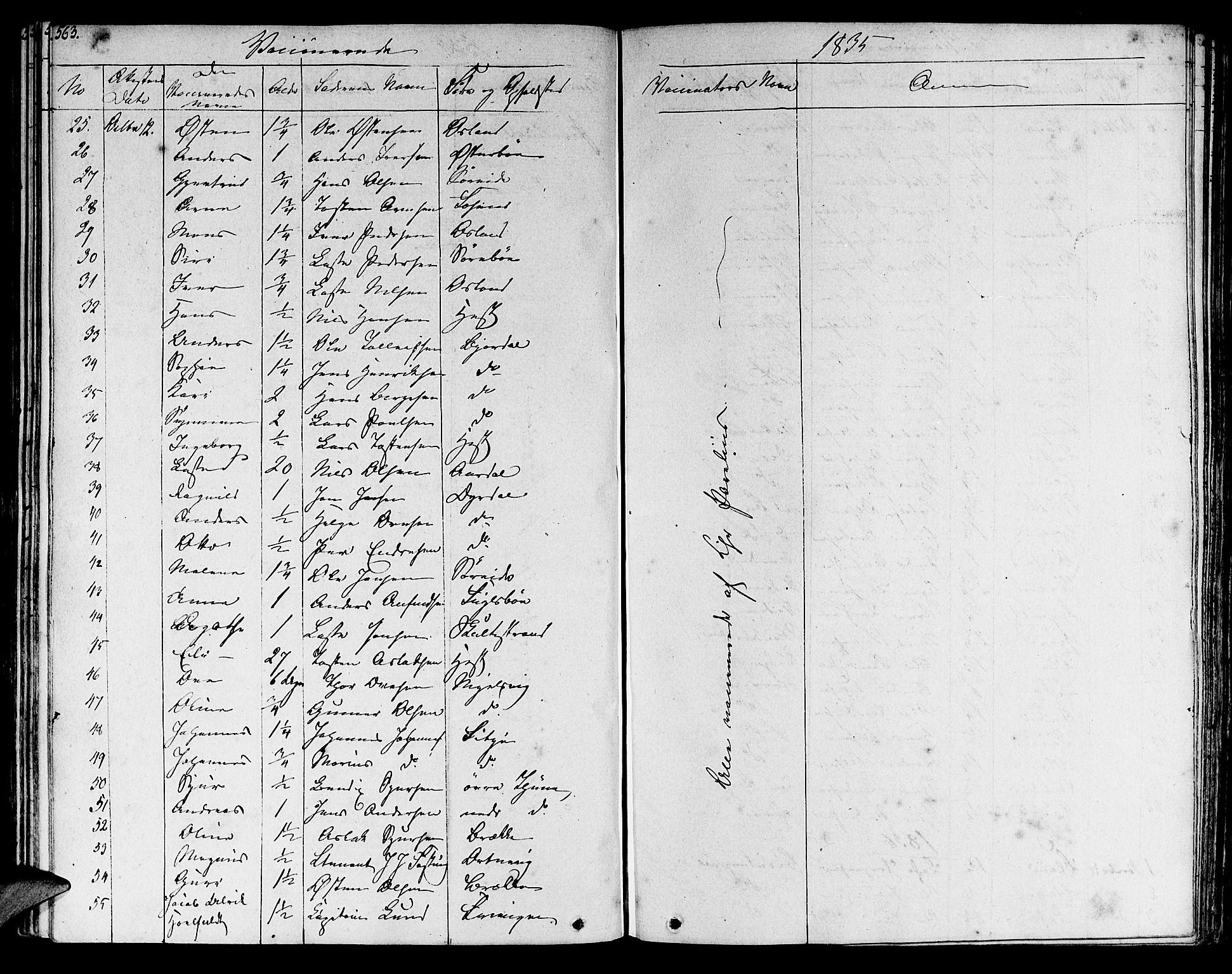 Lavik sokneprestembete, AV/SAB-A-80901: Ministerialbok nr. A 2II, 1821-1842, s. 563