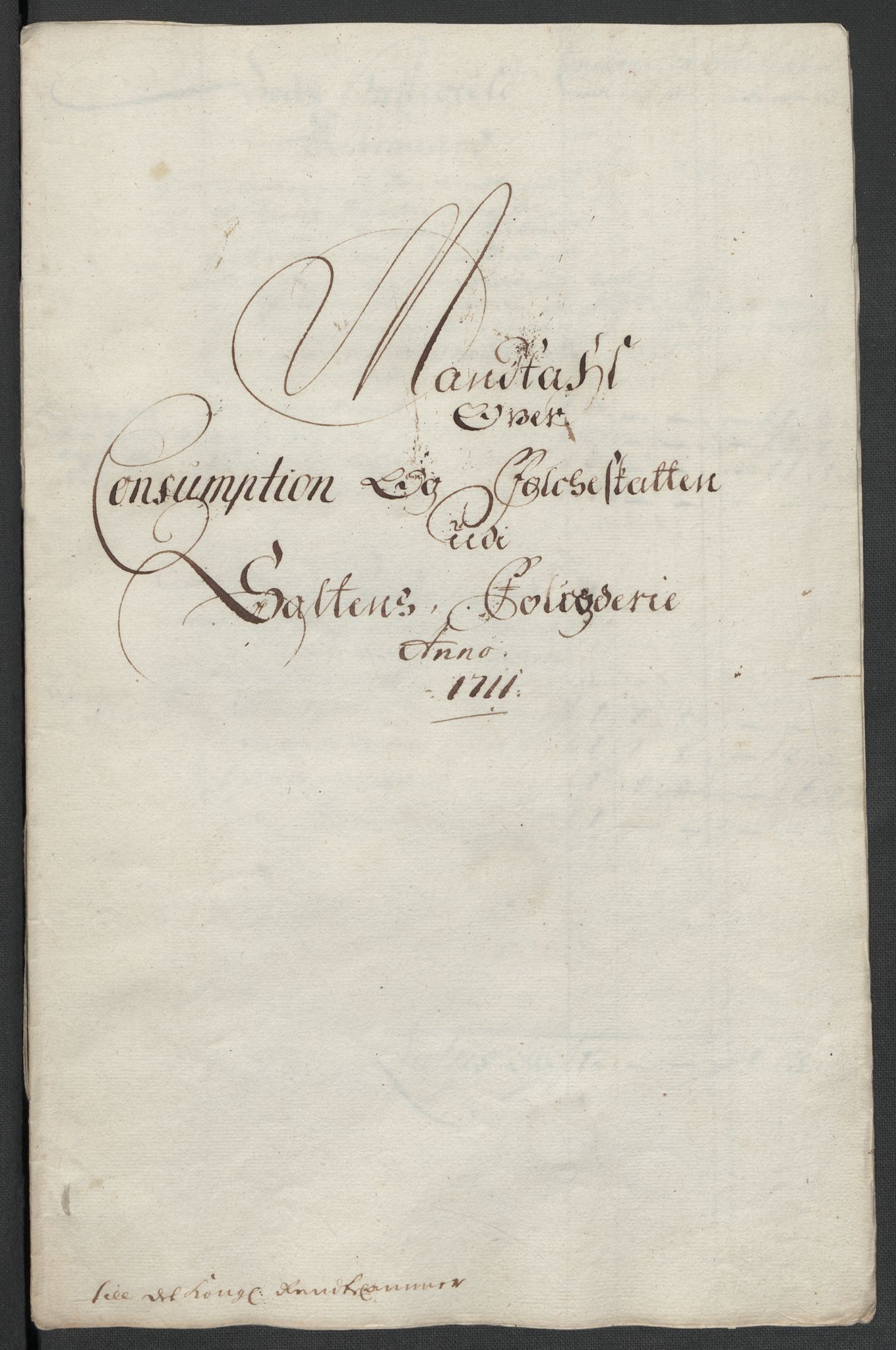 Rentekammeret inntil 1814, Reviderte regnskaper, Fogderegnskap, RA/EA-4092/R66/L4582: Fogderegnskap Salten, 1711-1712, s. 85