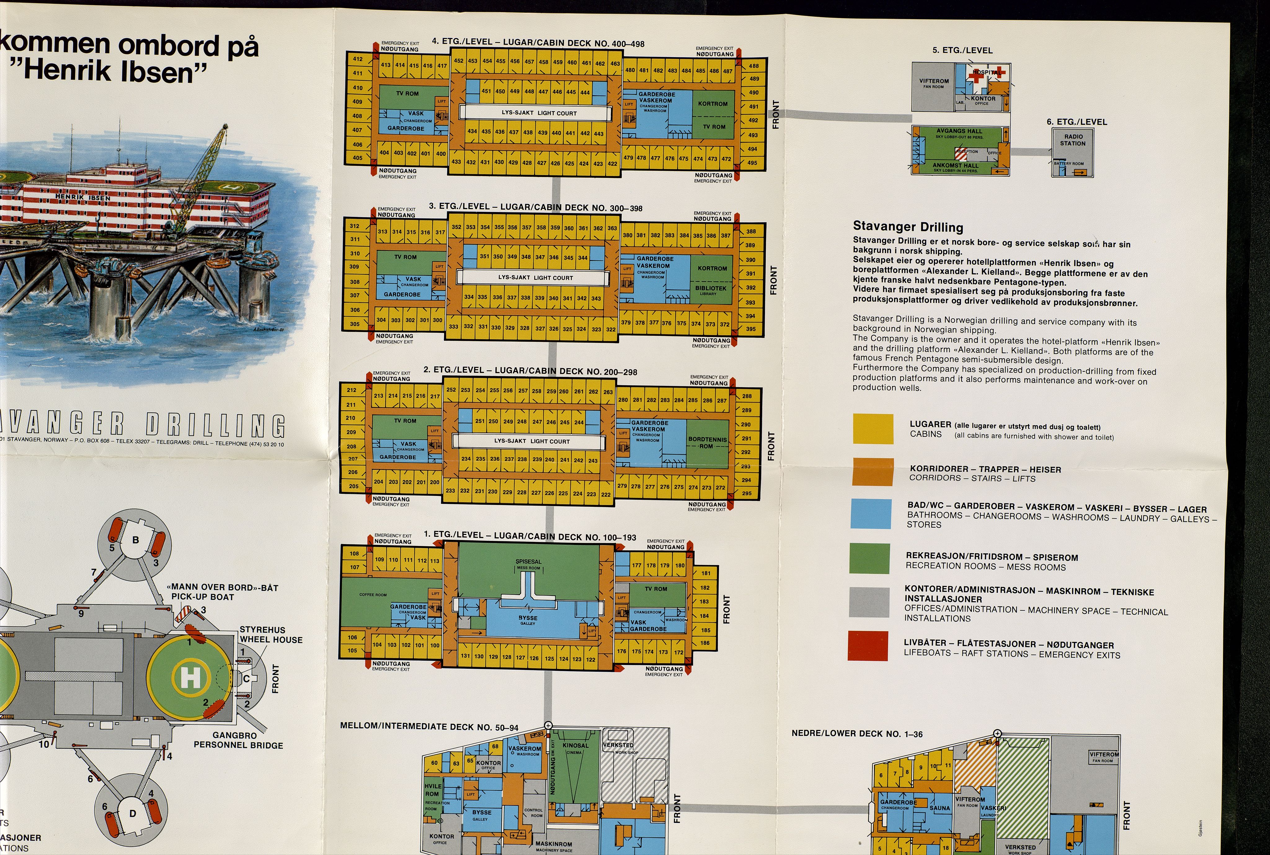 Pa 1503 - Stavanger Drilling AS, AV/SAST-A-101906/2/E/Ec/Eca/L0004: Sak og korrespondanse, 1973-1982