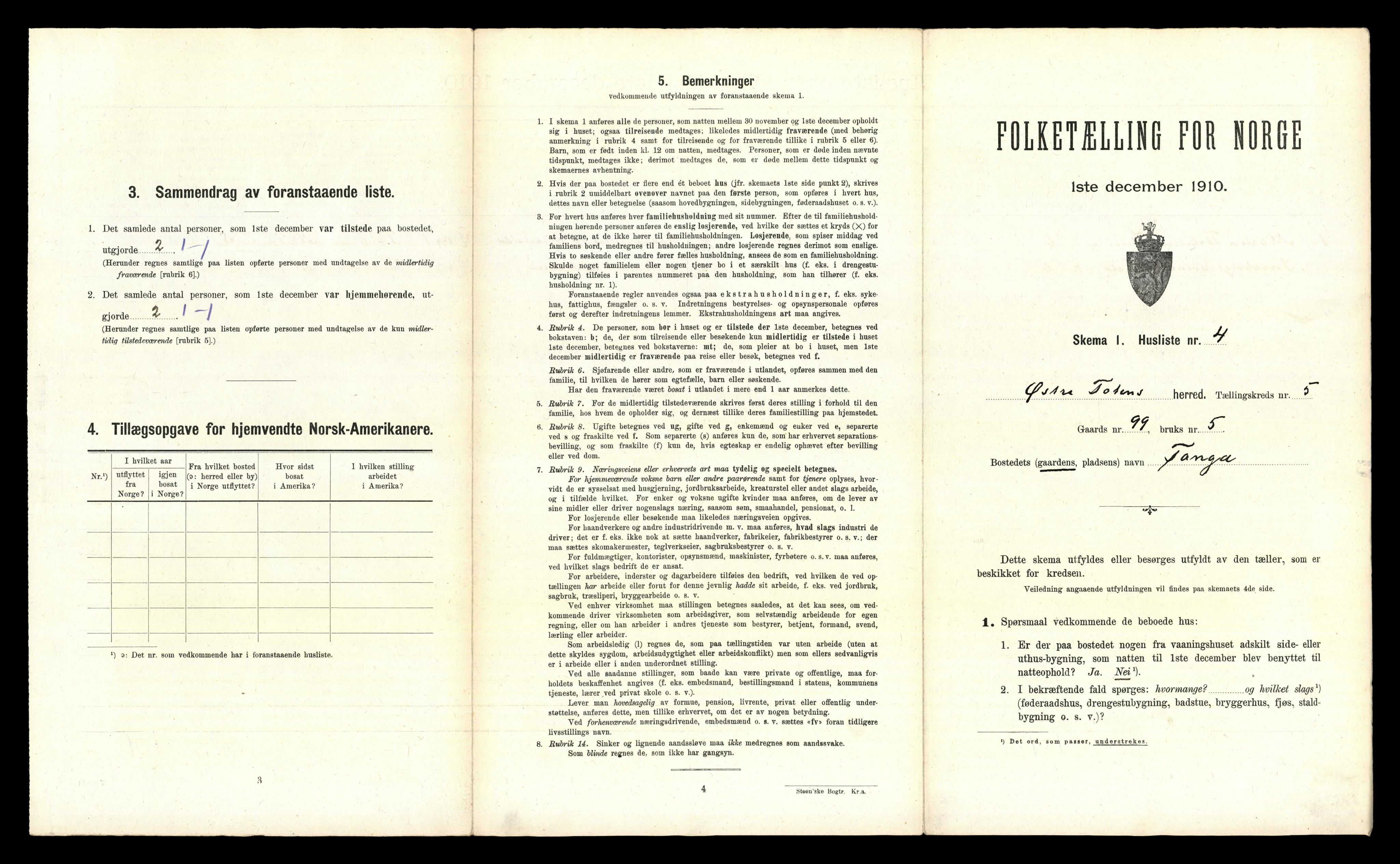 RA, Folketelling 1910 for 0528 Østre Toten herred, 1910, s. 1359