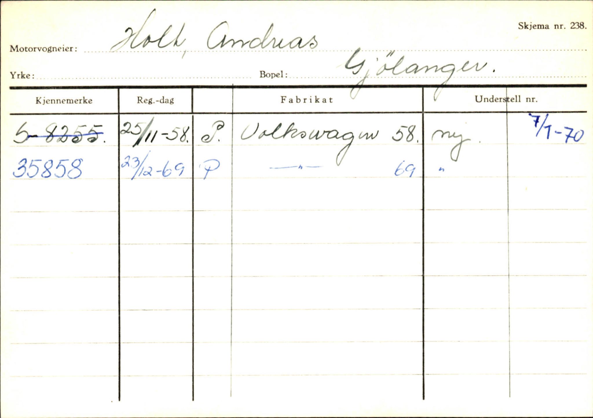 Statens vegvesen, Sogn og Fjordane vegkontor, AV/SAB-A-5301/4/F/L0125: Eigarregister Sogndal V-Å. Aurland A-Å. Fjaler A-N, 1945-1975, s. 2063