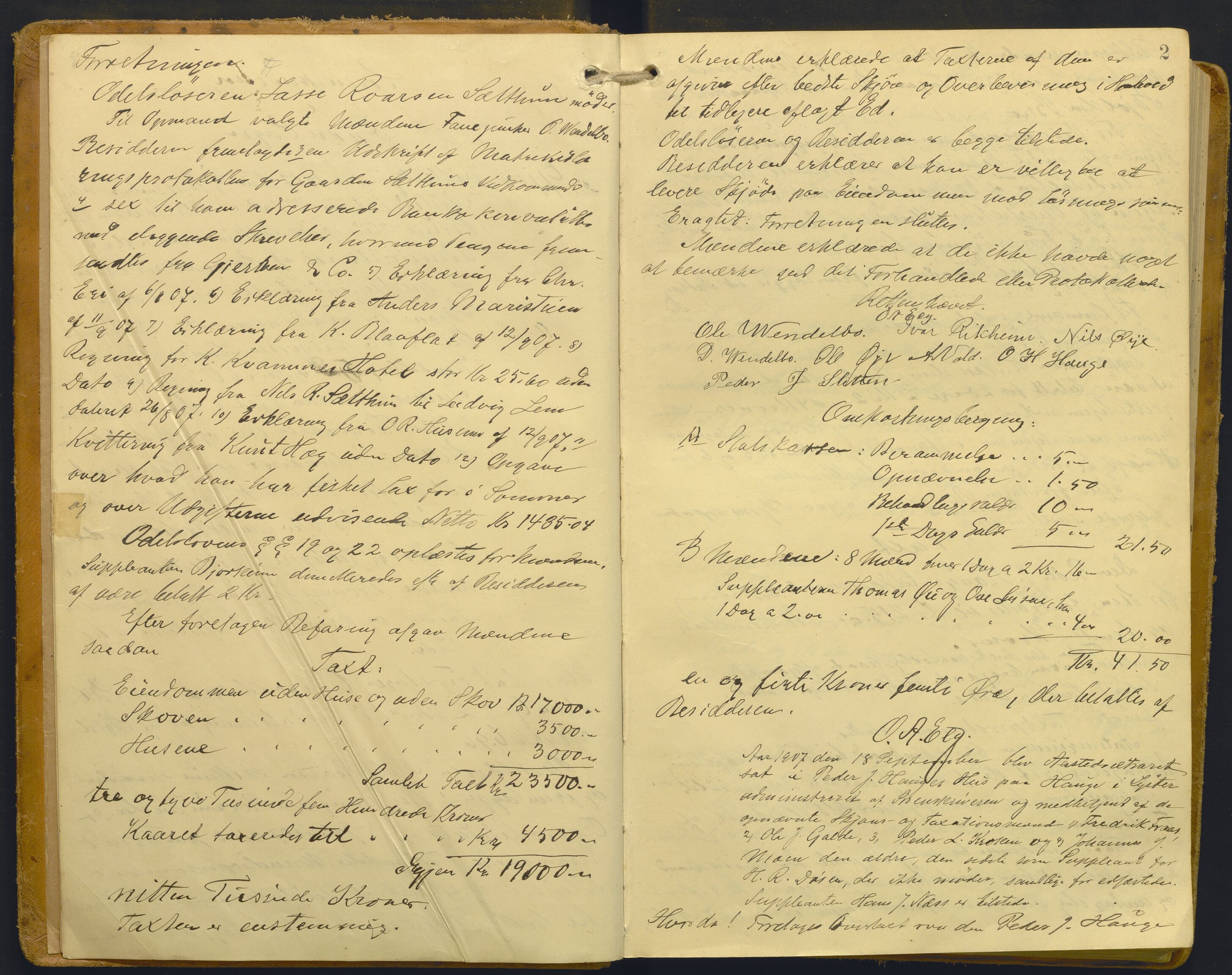 Indre Sogn tingrett, AV/SAB-A-3301/1/F/Fb/Fba/L0014: Sivile og offentlege saker, Bb 10, 1907-1922, s. 1b-2a