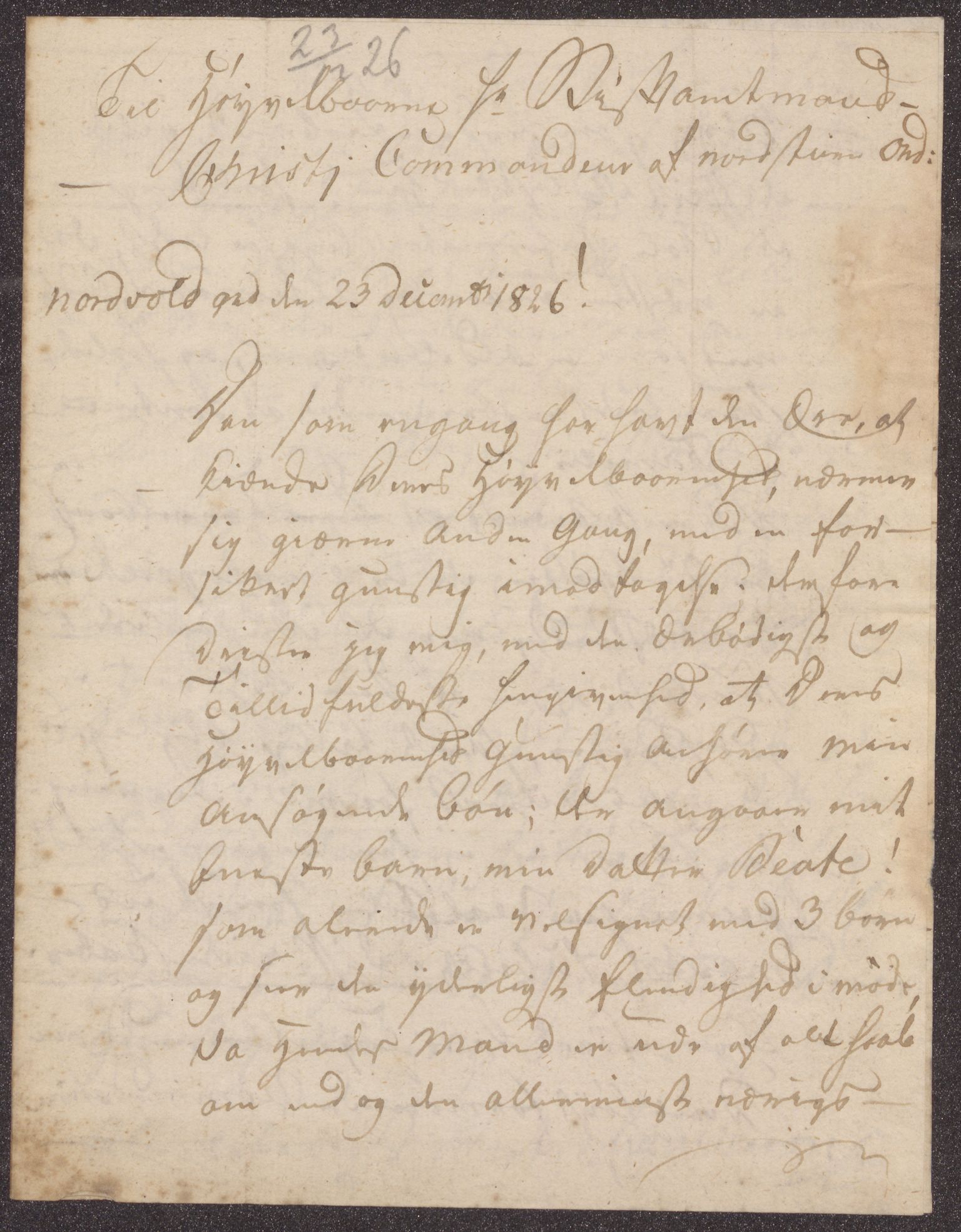 Bergens Museum, UMB/A007/D/Da/L0001/0003: Brevsamling 1822 - 1826 / Brevsamling 1826, 1826