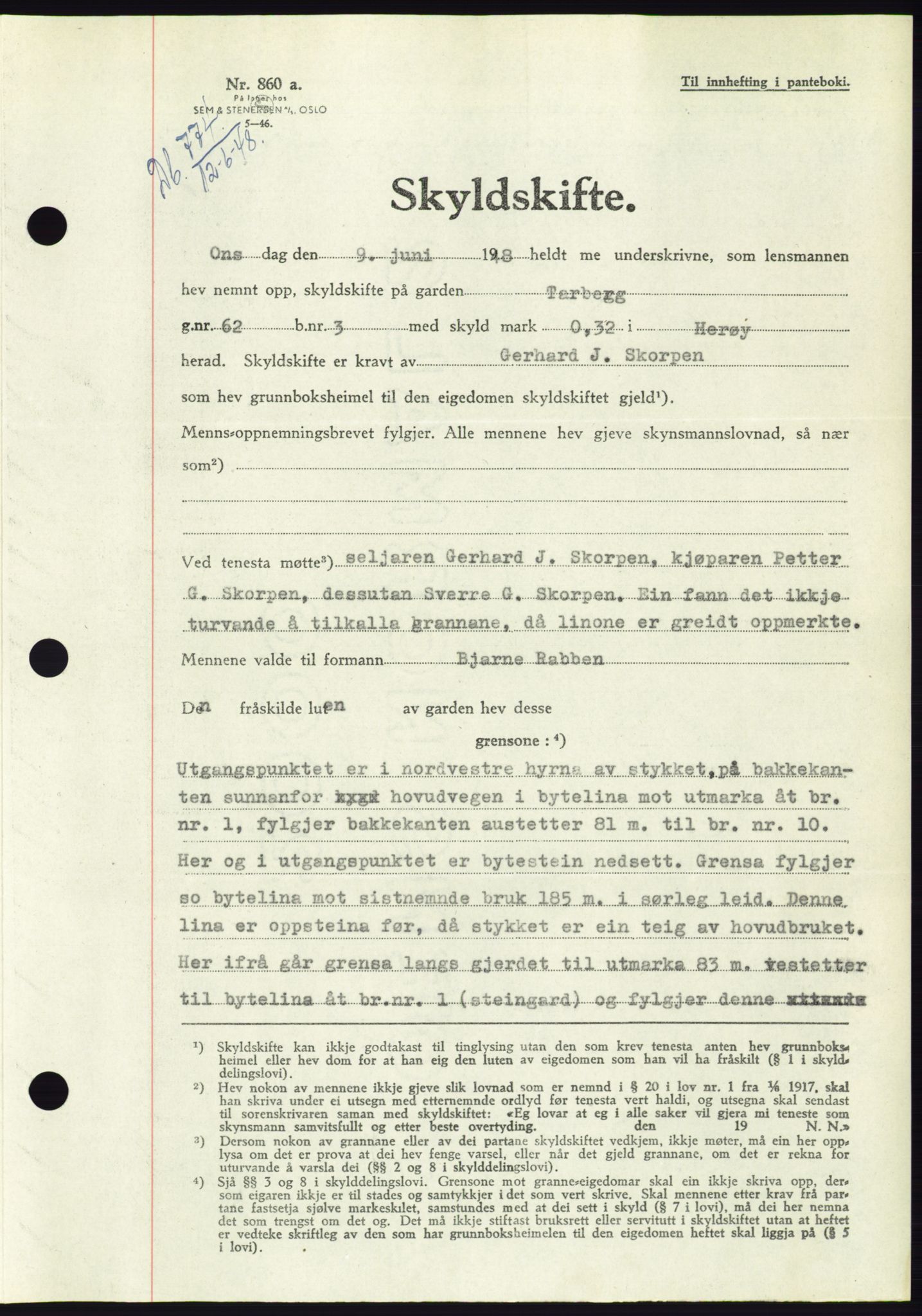 Søre Sunnmøre sorenskriveri, SAT/A-4122/1/2/2C/L0082: Pantebok nr. 8A, 1948-1948, Dagboknr: 774/1948