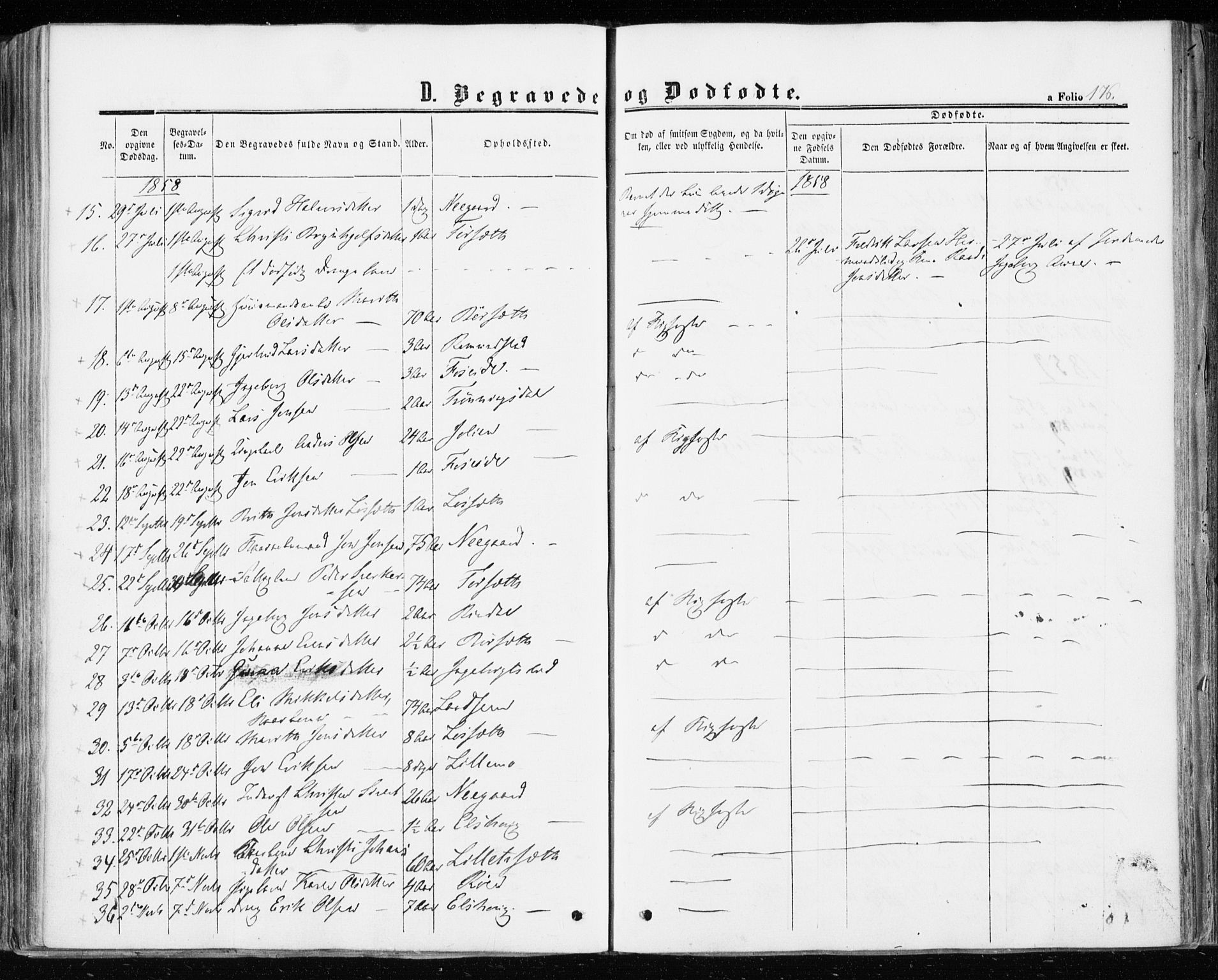 Ministerialprotokoller, klokkerbøker og fødselsregistre - Møre og Romsdal, AV/SAT-A-1454/598/L1067: Ministerialbok nr. 598A01, 1858-1871, s. 176