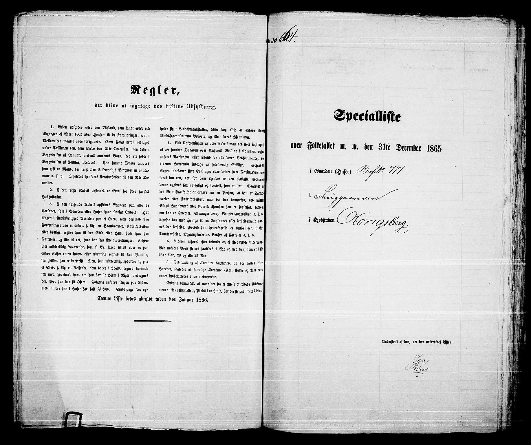 RA, Folketelling 1865 for 0604B Kongsberg prestegjeld, Kongsberg kjøpstad, 1865, s. 1356