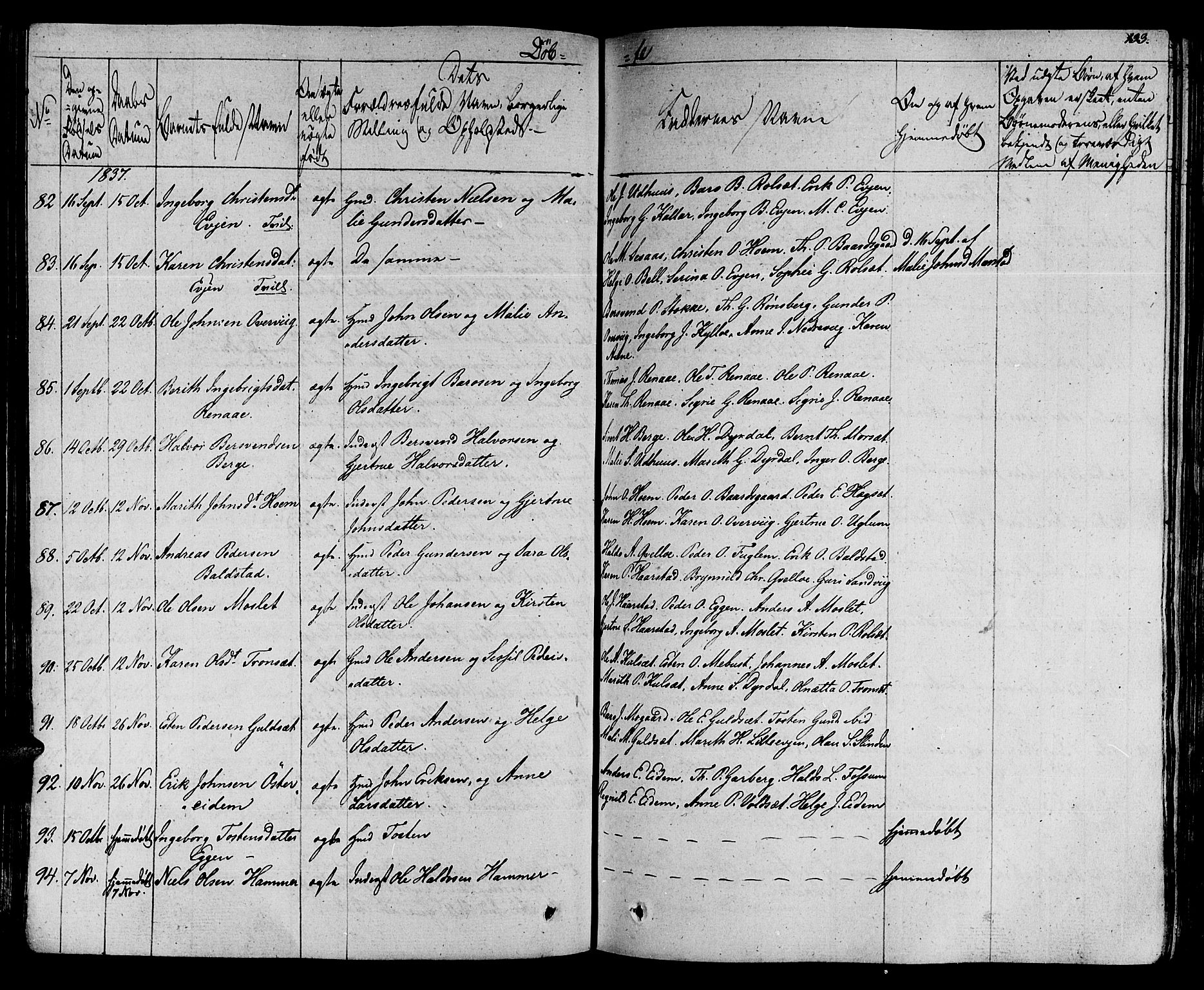 Ministerialprotokoller, klokkerbøker og fødselsregistre - Sør-Trøndelag, SAT/A-1456/695/L1143: Ministerialbok nr. 695A05 /1, 1824-1842, s. 133