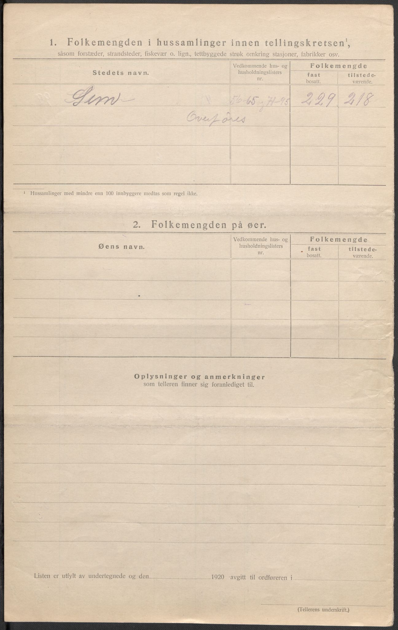 SAKO, Folketelling 1920 for 0721 Sem herred, 1920, s. 18
