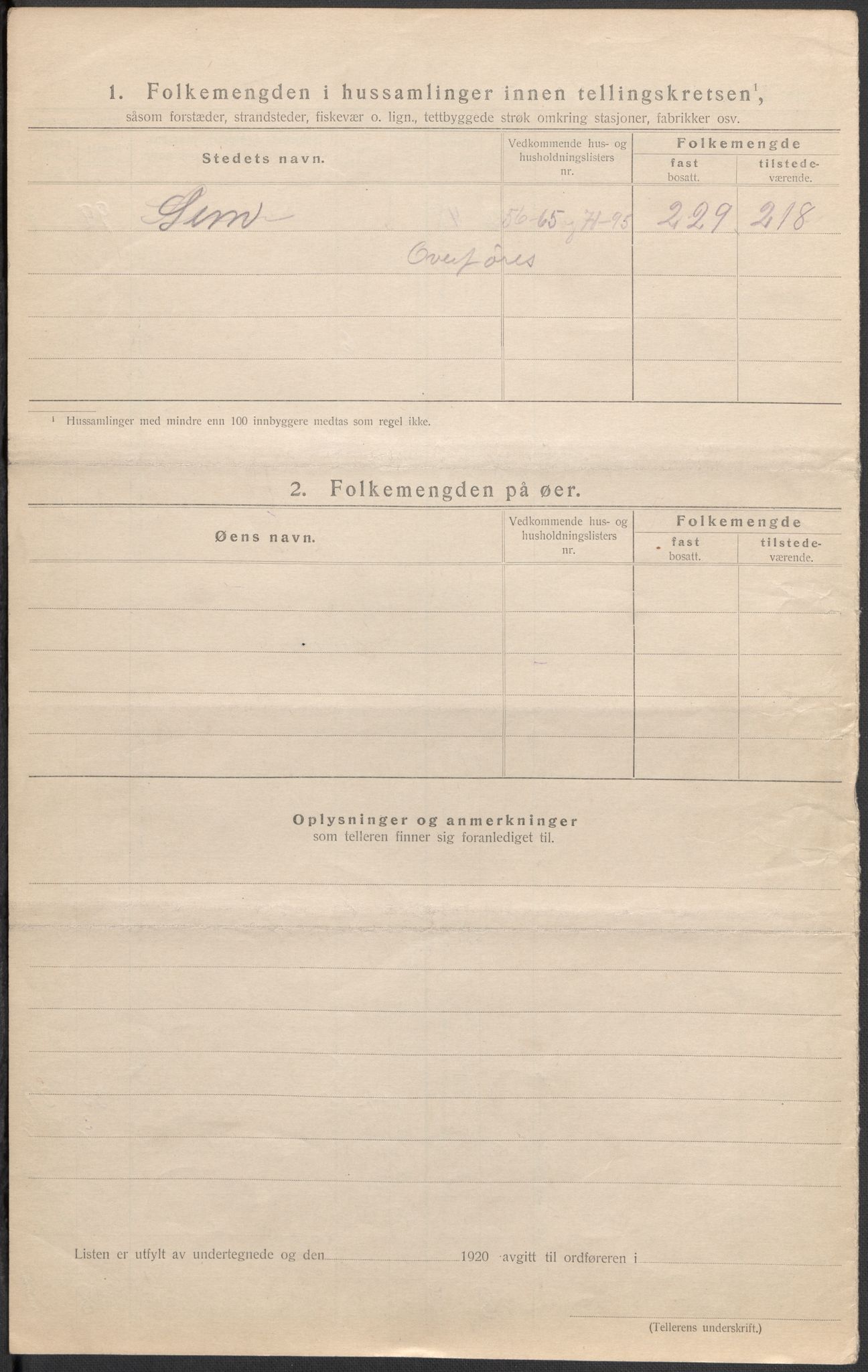 SAKO, Folketelling 1920 for 0721 Sem herred, 1920, s. 18