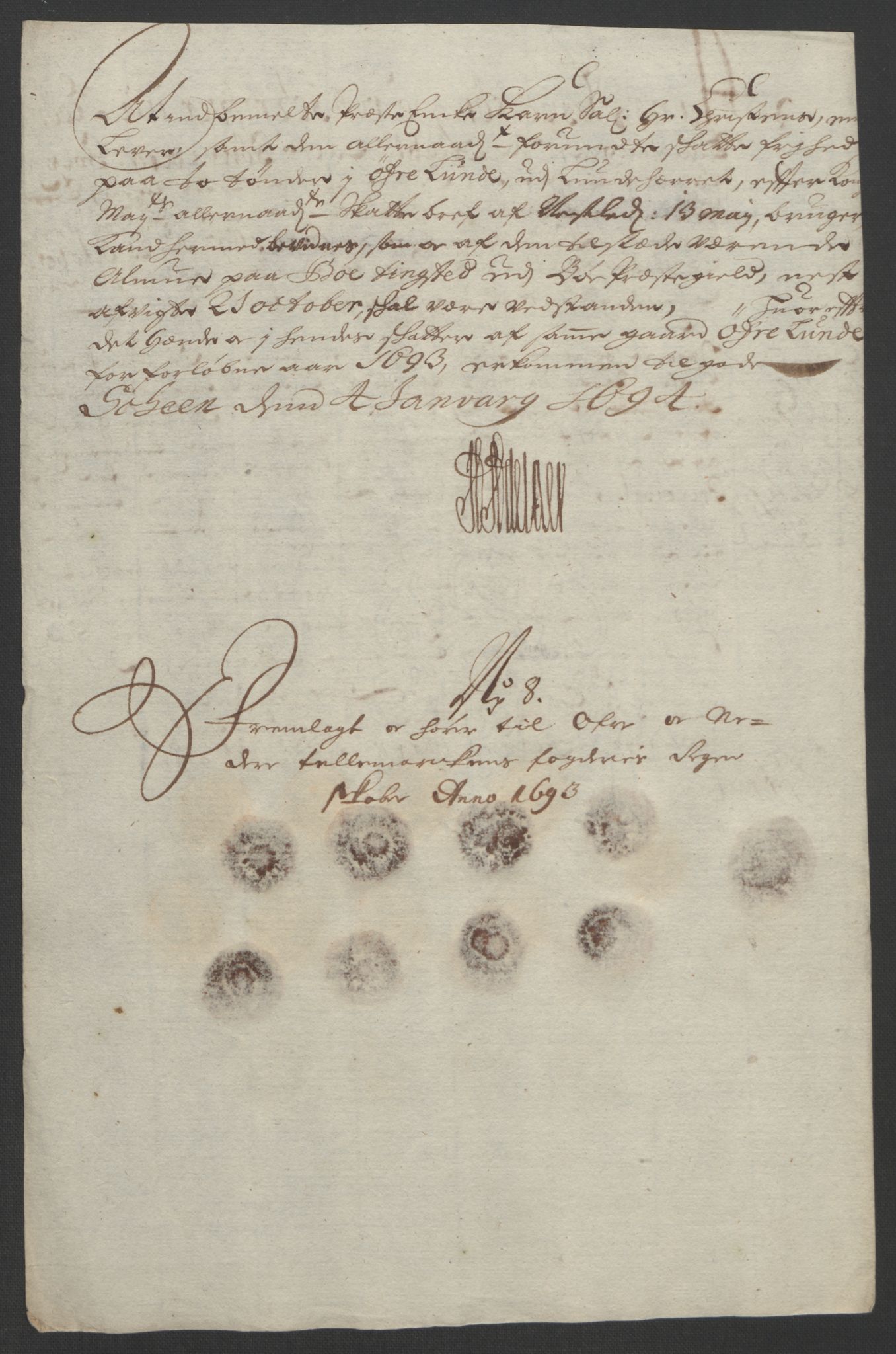 Rentekammeret inntil 1814, Reviderte regnskaper, Fogderegnskap, RA/EA-4092/R35/L2091: Fogderegnskap Øvre og Nedre Telemark, 1690-1693, s. 322