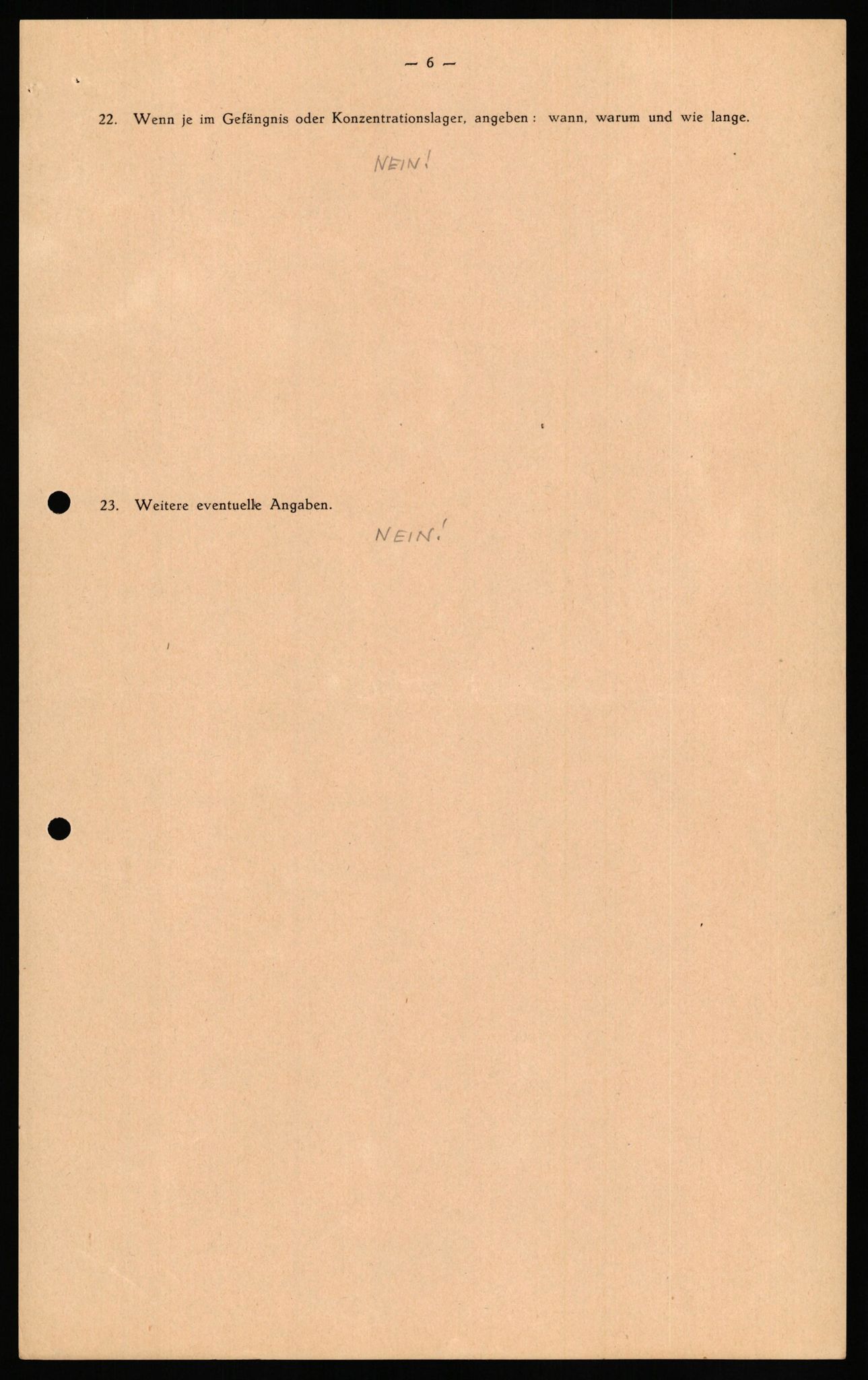 Forsvaret, Forsvarets overkommando II, AV/RA-RAFA-3915/D/Db/L0026: CI Questionaires. Tyske okkupasjonsstyrker i Norge. Tyskere., 1945-1946, s. 269