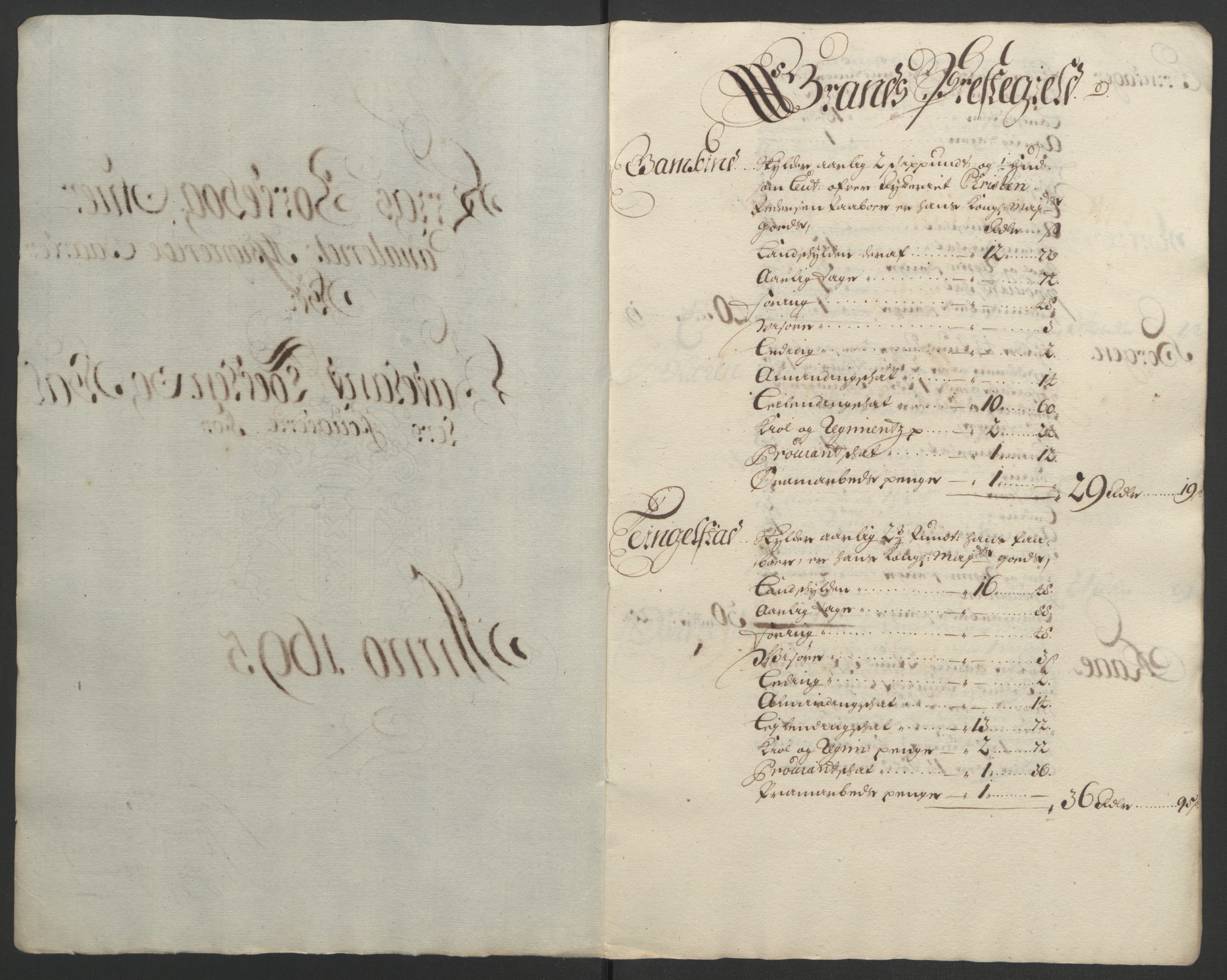 Rentekammeret inntil 1814, Reviderte regnskaper, Fogderegnskap, AV/RA-EA-4092/R18/L1293: Fogderegnskap Hadeland, Toten og Valdres, 1695, s. 140