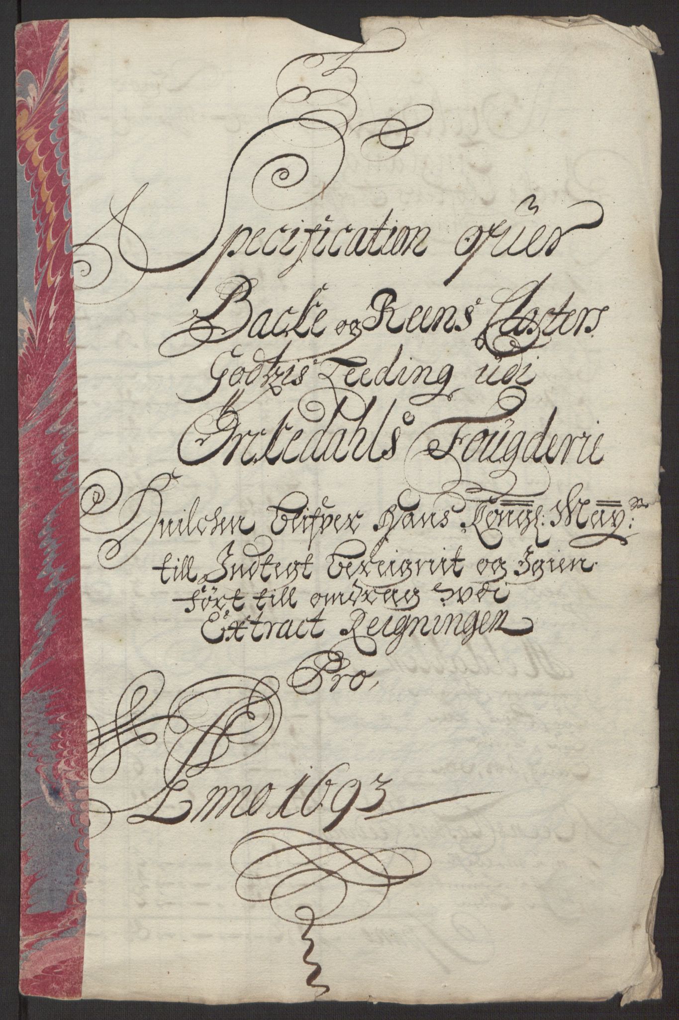 Rentekammeret inntil 1814, Reviderte regnskaper, Fogderegnskap, AV/RA-EA-4092/R58/L3938: Fogderegnskap Orkdal, 1693, s. 213