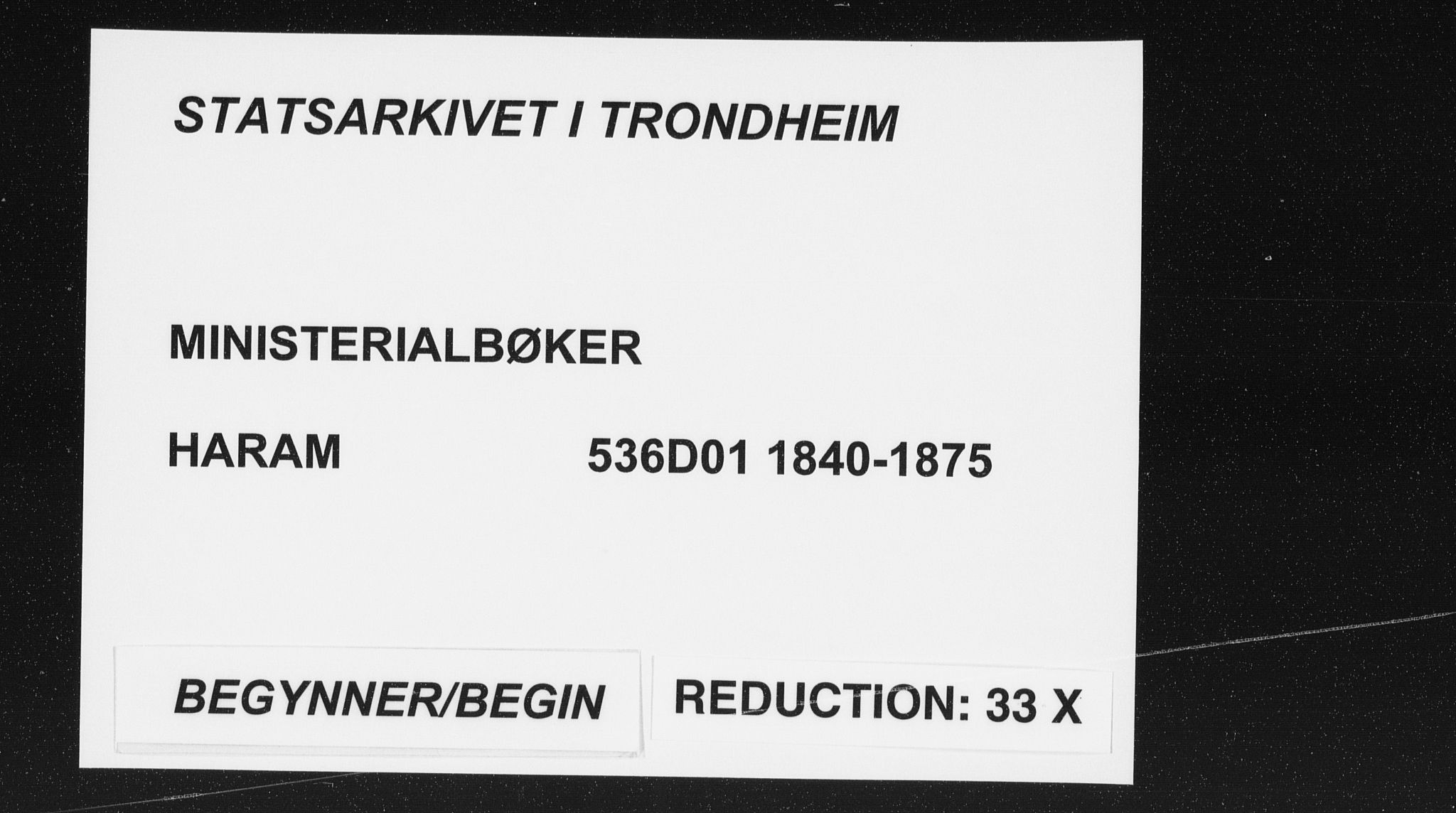 Ministerialprotokoller, klokkerbøker og fødselsregistre - Møre og Romsdal, SAT/A-1454/536/L0514: Ministerialbok nr. 536D01, 1840-1875