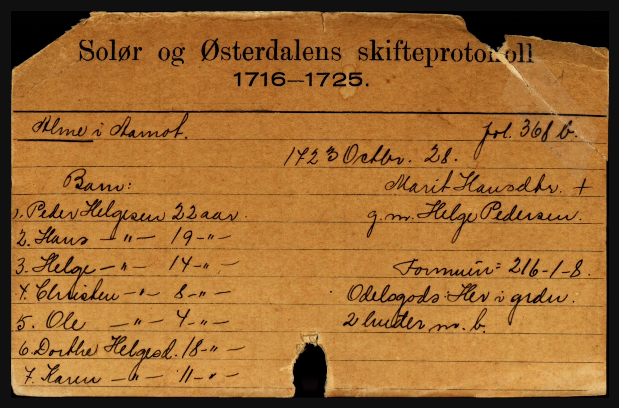 Solør og Østerdalen sorenskriveri, AV/SAH-TING-024/J, 1716-1774, s. 3