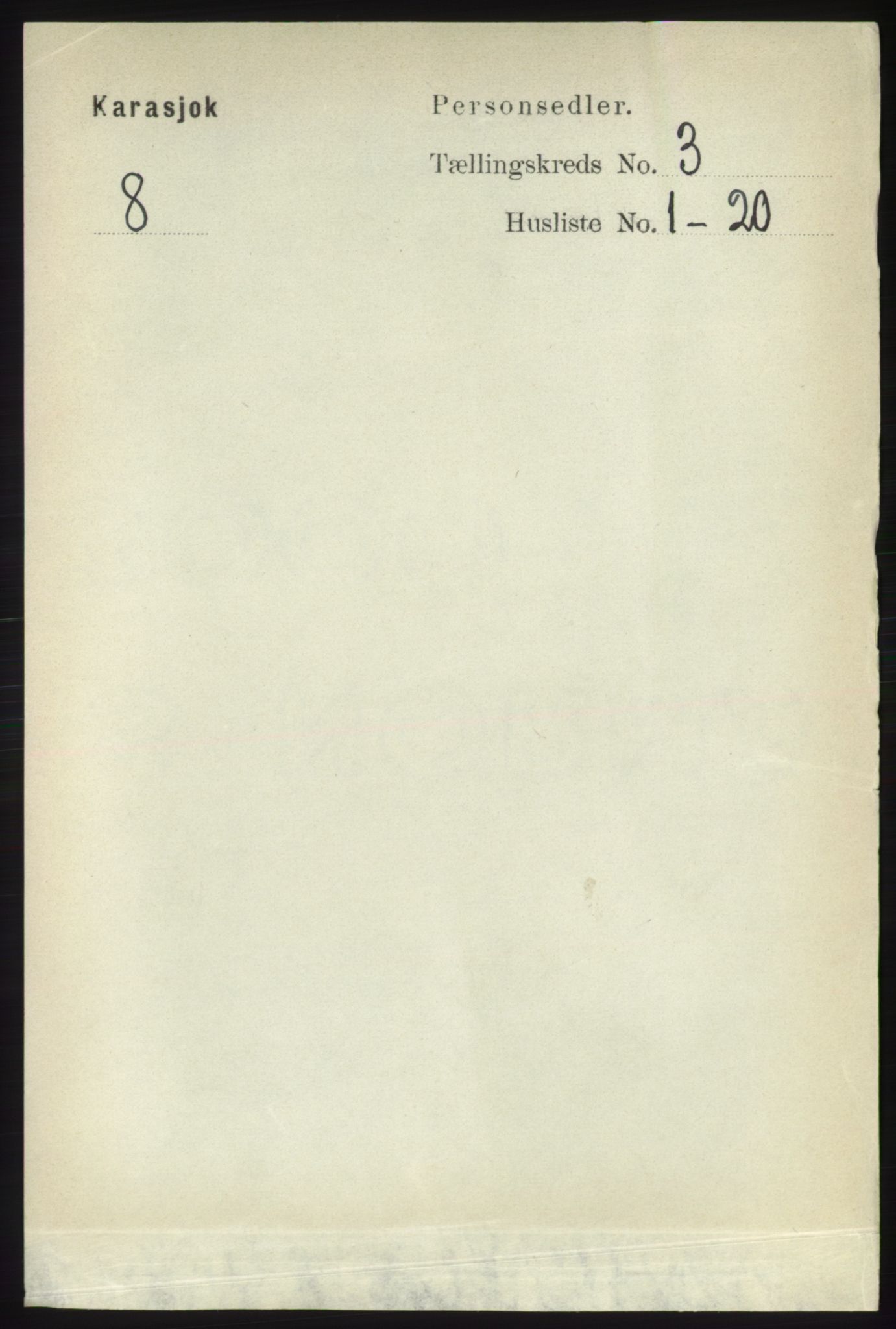 RA, Folketelling 1891 for 2021 Karasjok herred, 1891, s. 552
