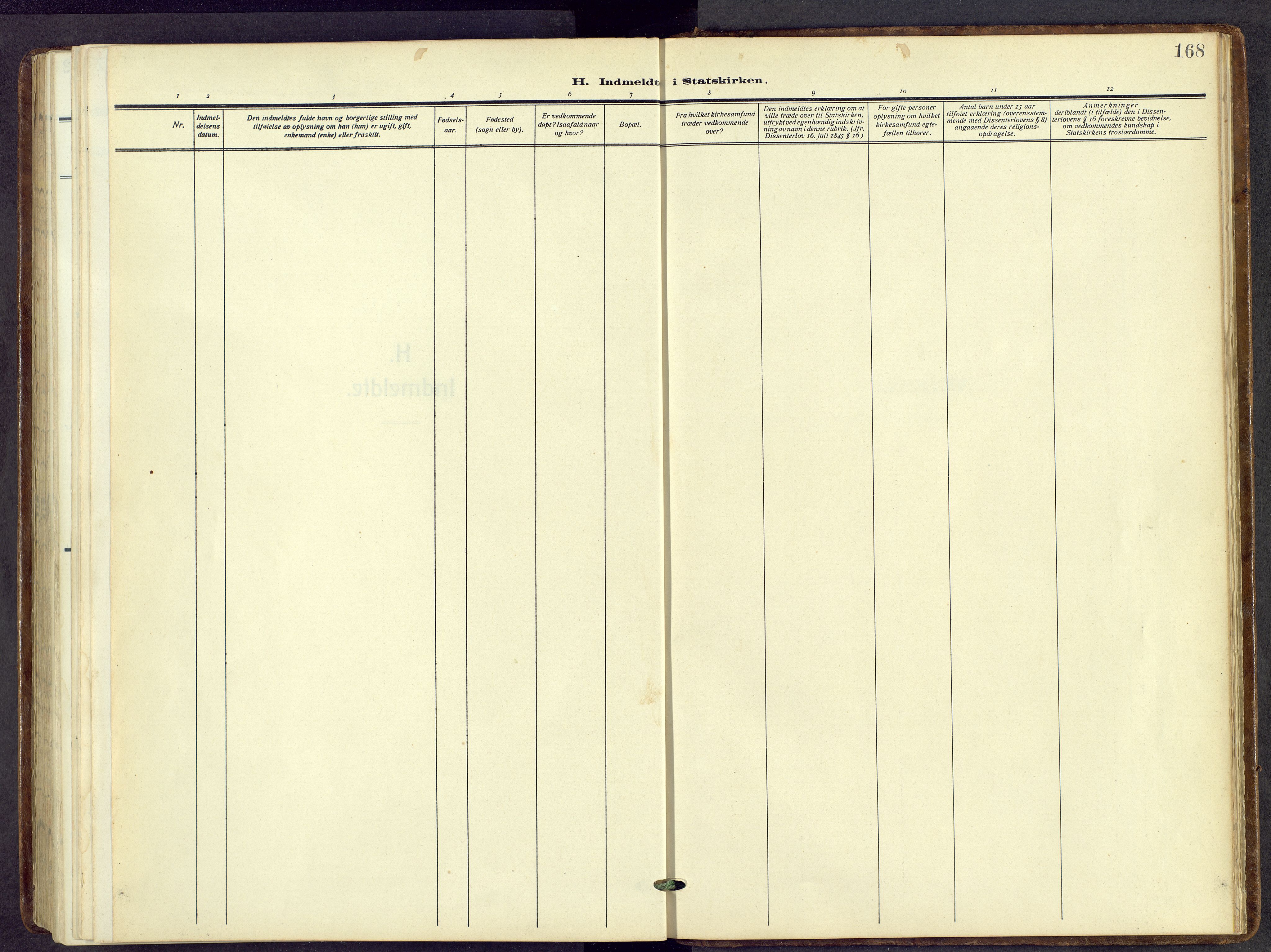 Nord-Aurdal prestekontor, AV/SAH-PREST-132/H/Ha/Hab/L0014: Klokkerbok nr. 14, 1917-1953, s. 168