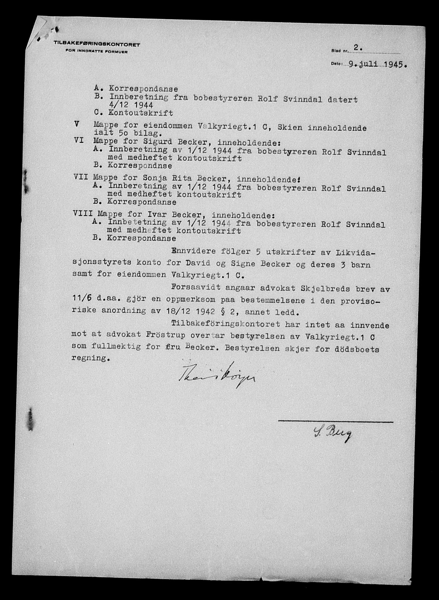 Justisdepartementet, Tilbakeføringskontoret for inndratte formuer, AV/RA-S-1564/H/Hc/Hcd/L0989: --, 1945-1947, s. 533