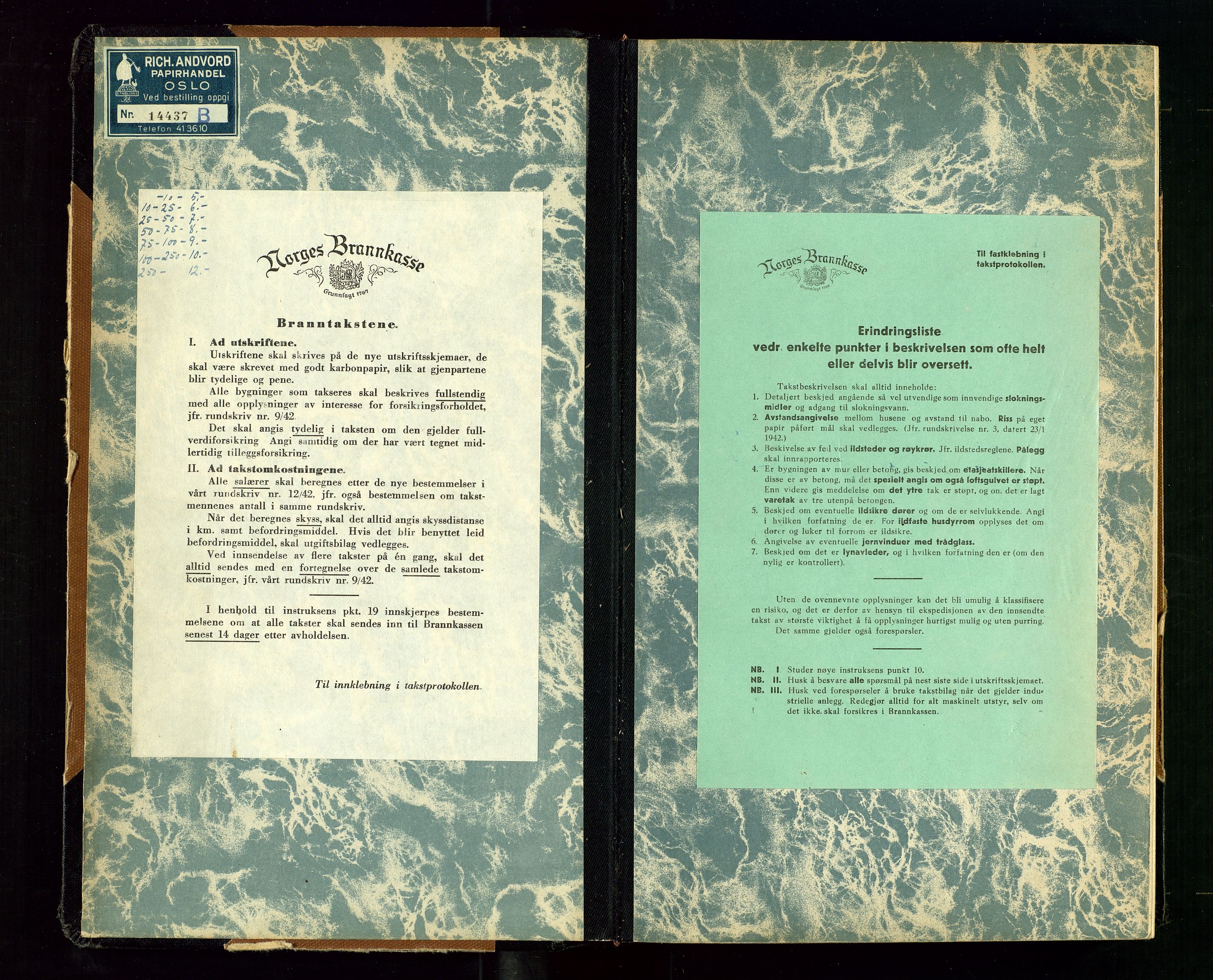 Gjesdal lensmannskontor, SAST/A-100441/Go/L0005: Branntakstprotokoll, 1949-1954