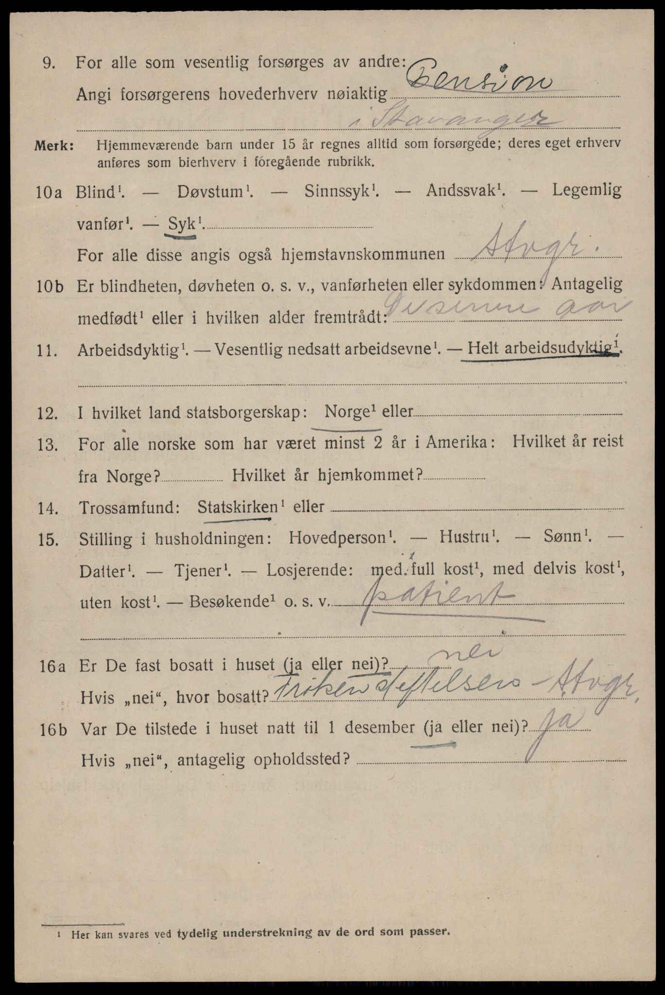 SAST, Folketelling 1920 for 1103 Stavanger kjøpstad, 1920, s. 110589