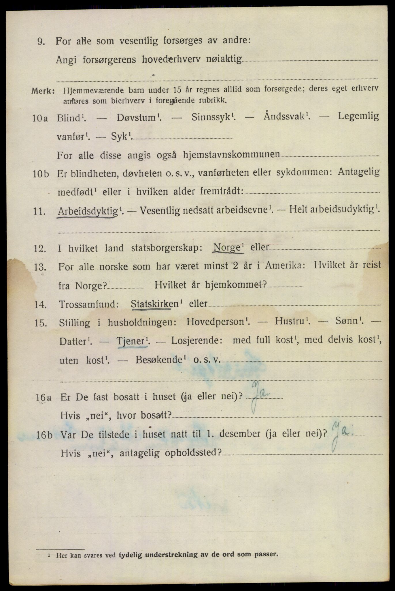 SAKO, Folketelling 1920 for 0819 Holla herred, 1920, s. 1734