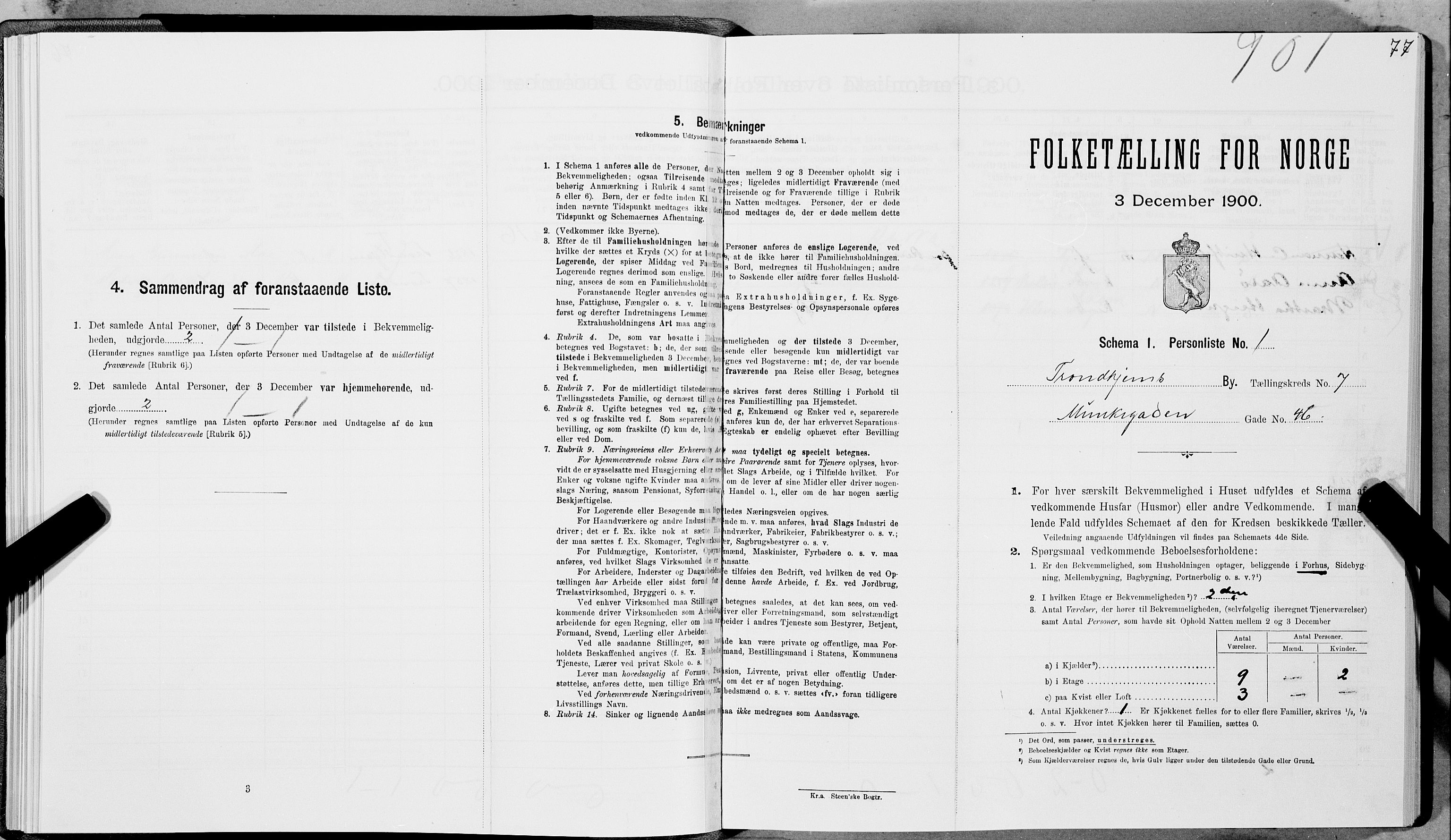 SAT, Folketelling 1900 for 1601 Trondheim kjøpstad, 1900, s. 1134