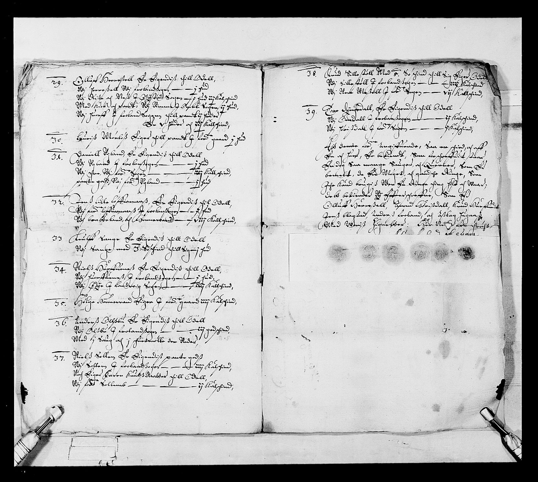 Stattholderembetet 1572-1771, RA/EA-2870/Ek/L0018/0002: Jordebøker 1633-1658: / Odelsjordebøker for en del av Nedenes len, 1639, s. 5