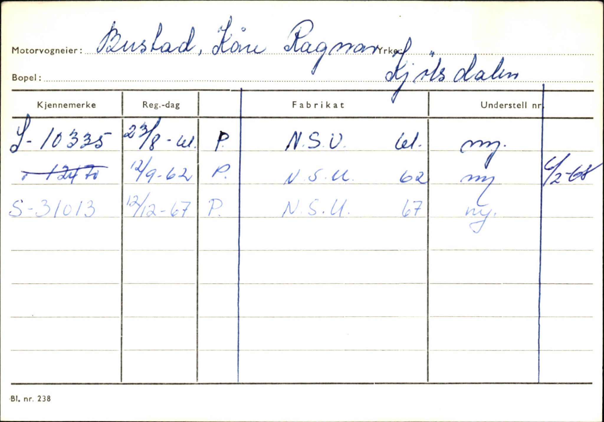 Statens vegvesen, Sogn og Fjordane vegkontor, AV/SAB-A-5301/4/F/L0129: Eigarregistrer Eid A-S, 1945-1975, s. 127