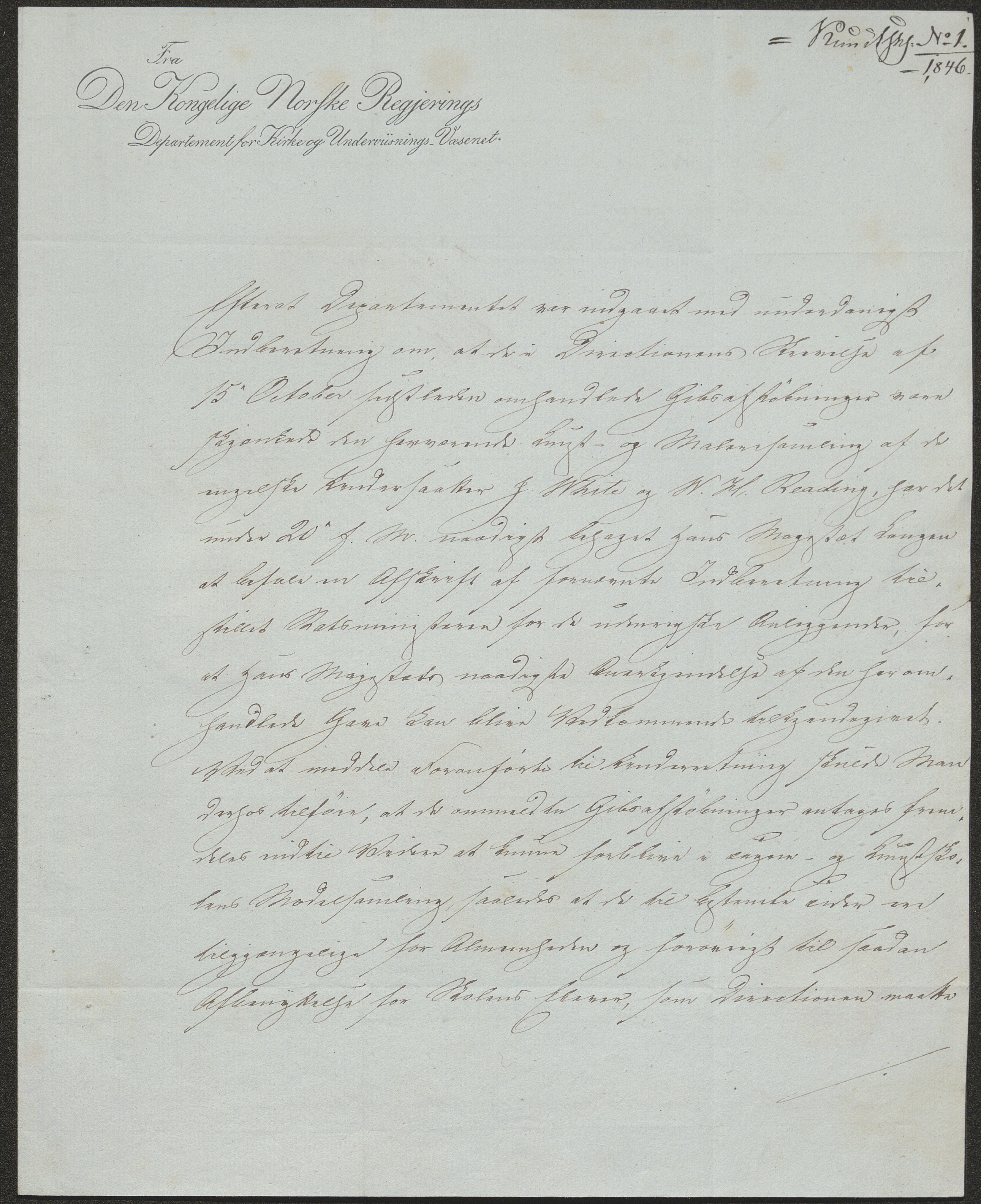 Nasjonalgalleriet, NMFK/NG-1000/D/Da/L0001/0010: Korrespondanse / Journalsaker 1845, 1845