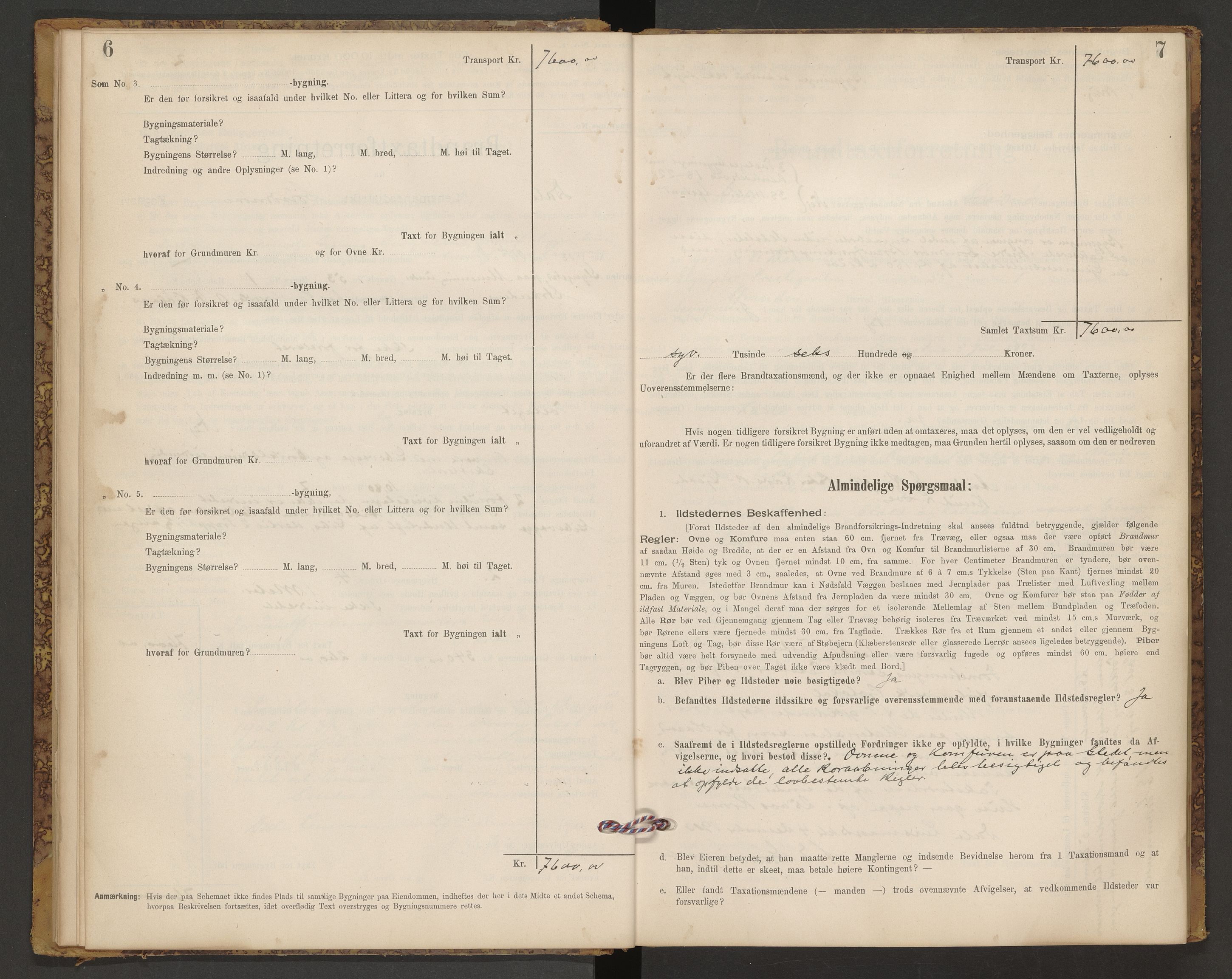 Norges Brannkasse Dale, AV/SAT-A-5492/Fb/L0001: Branntakstprotokoll, 1902-1944, s. 6-7