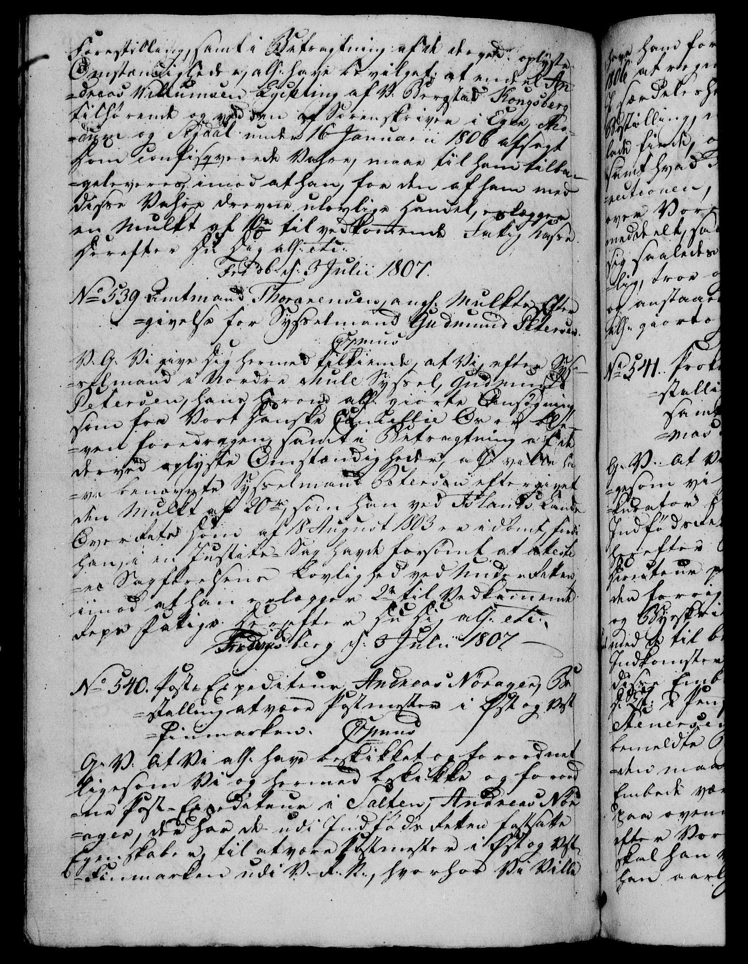 Danske Kanselli 1800-1814, RA/EA-3024/H/Hf/Hfb/Hfba/L0003: Registranter, 1805-1807, s. 388b