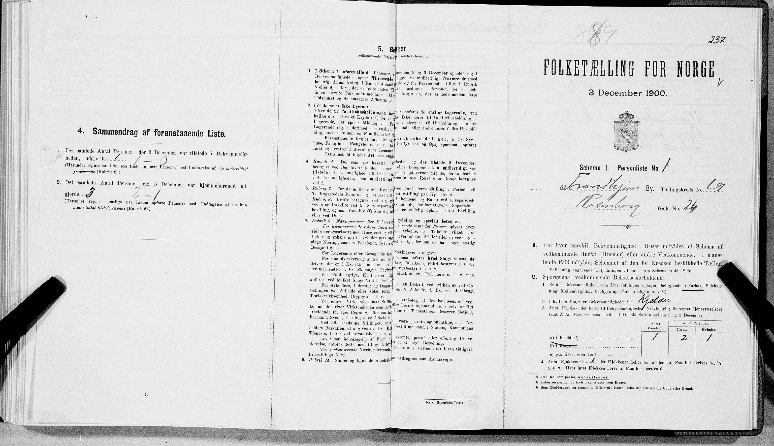 SAT, Folketelling 1900 for 1601 Trondheim kjøpstad, 1900, s. 13168