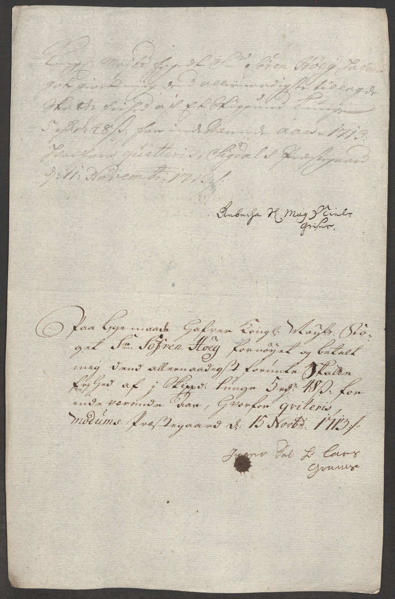 Rentekammeret inntil 1814, Reviderte regnskaper, Fogderegnskap, AV/RA-EA-4092/R31/L1708: Fogderegnskap Hurum, Røyken, Eiker, Lier og Buskerud, 1713, s. 360