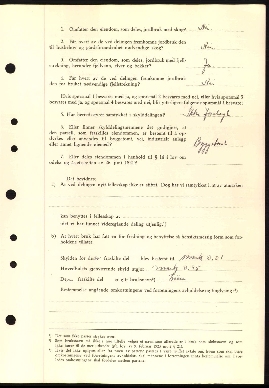 Nordre Sunnmøre sorenskriveri, AV/SAT-A-0006/1/2/2C/2Ca: Pantebok nr. A10, 1940-1941, Dagboknr: 547/1941