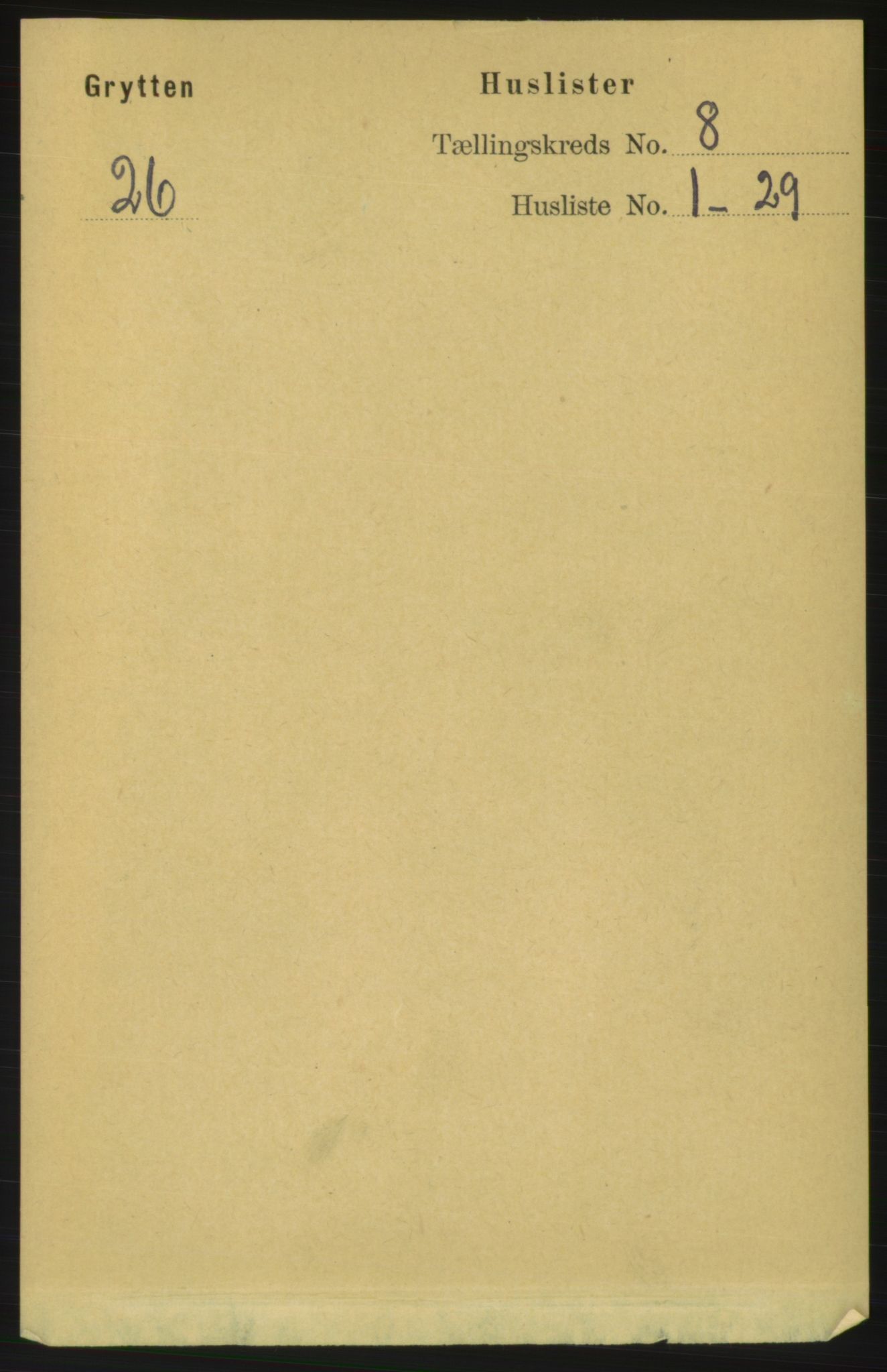 RA, Folketelling 1891 for 1539 Grytten herred, 1891, s. 3133