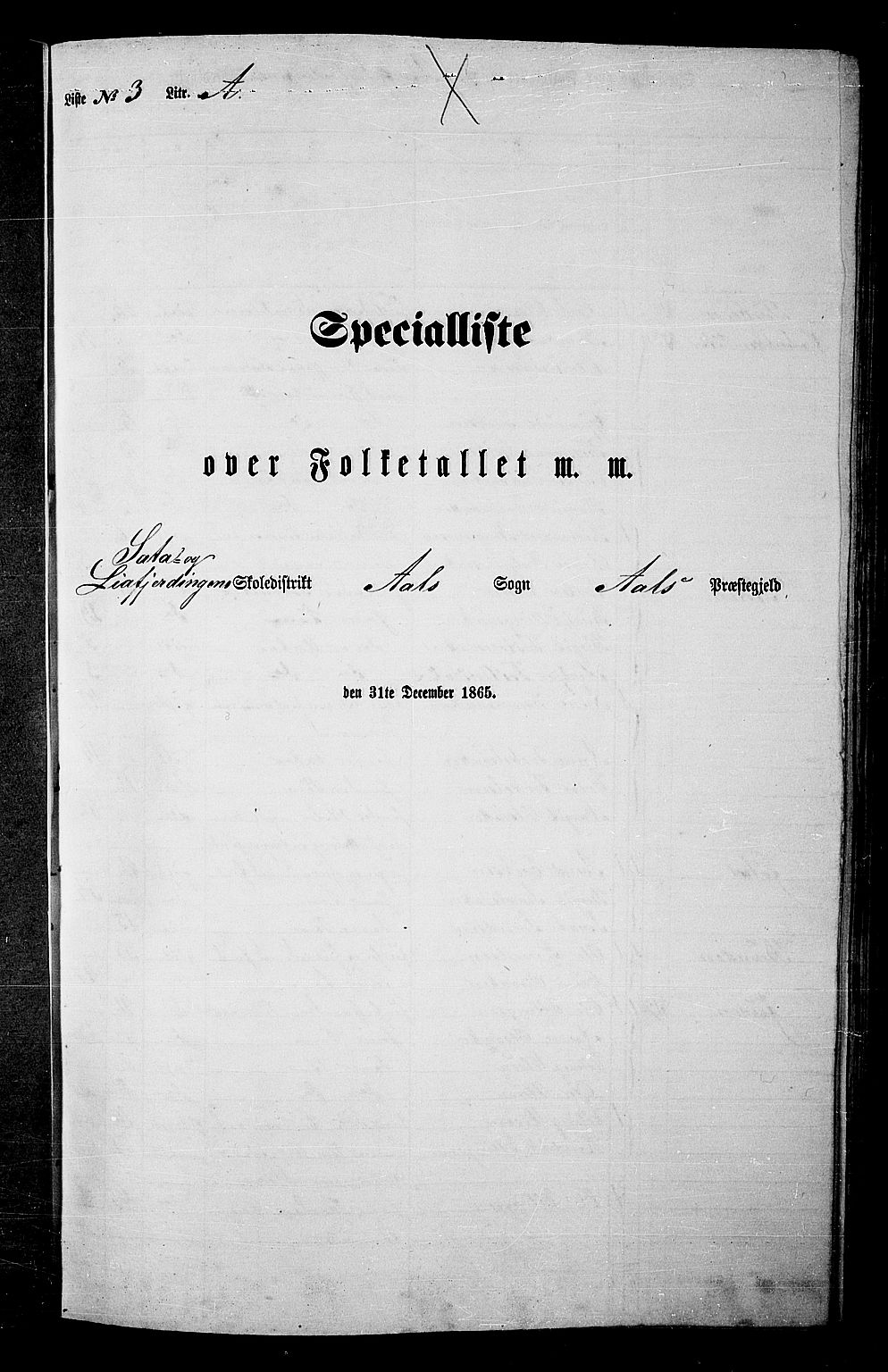 RA, Folketelling 1865 for 0619P Ål prestegjeld, 1865, s. 55