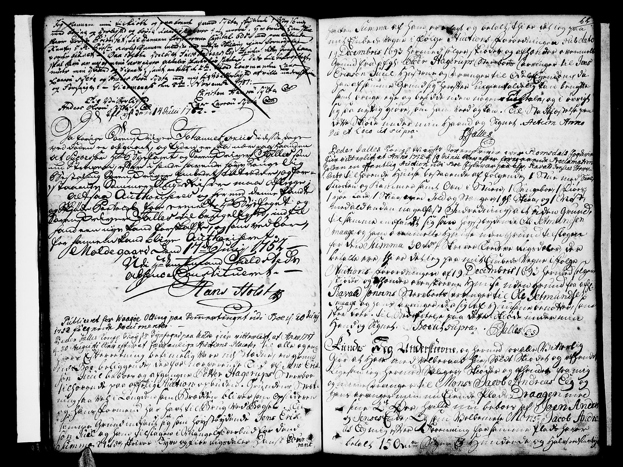 Romsdal sorenskriveri, SAT/A-4149/1/2/2C/L0003: Pantebok nr. 3, 1747-1767, s. 62
