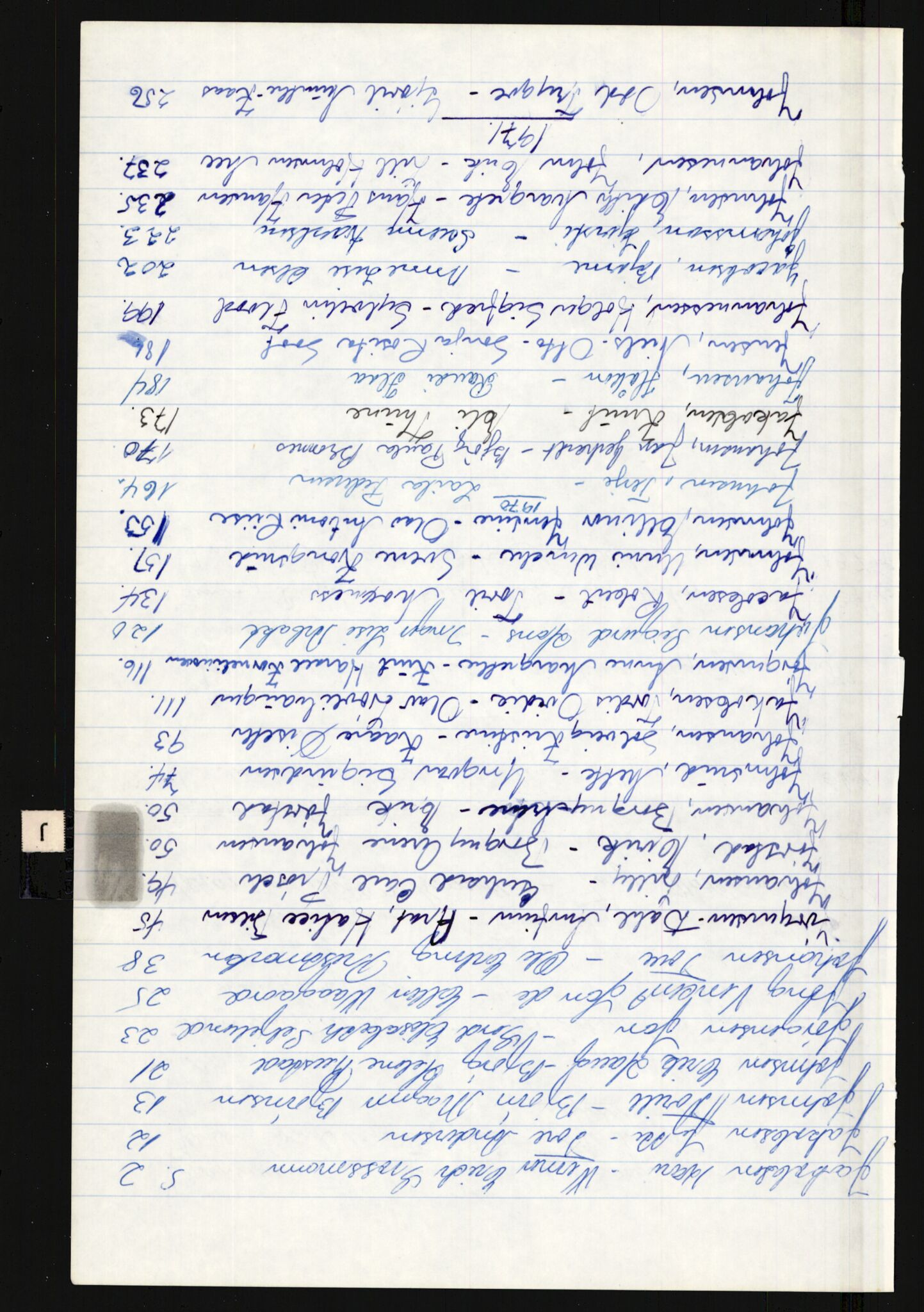 Asker og Vestre Bærum sorenskriveri, AV/SAO-A-10379b/L/Lb/L0002/0004: Vigselsprotokoller / Navneregister, 1968-1972