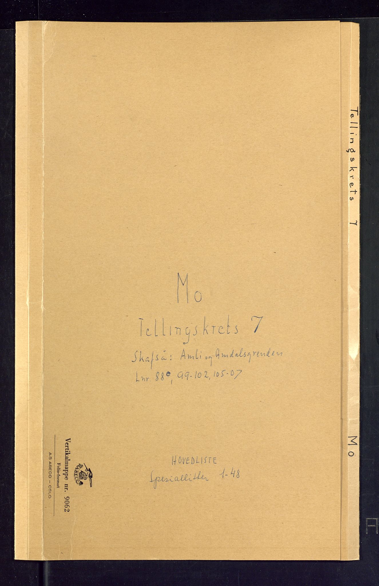 SAKO, Folketelling 1875 for 0832P Mo prestegjeld, 1875, s. 25