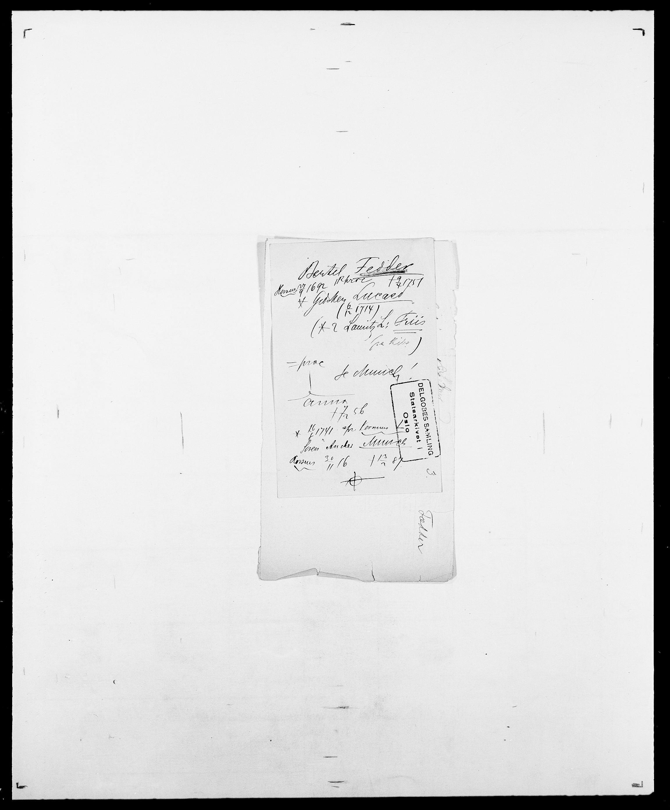 Delgobe, Charles Antoine - samling, AV/SAO-PAO-0038/D/Da/L0013: Forbos - Geving, s. 267