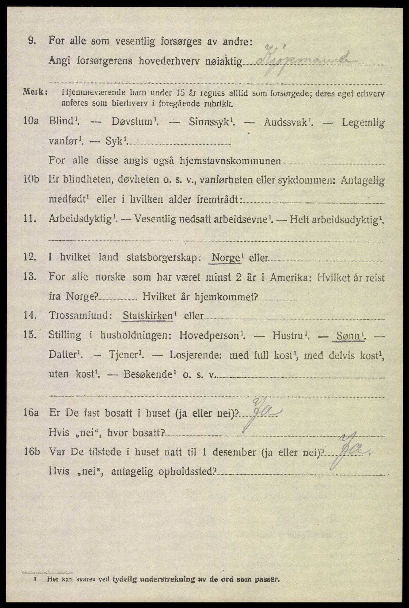 SAK, Folketelling 1920 for 0920 Øyestad herred, 1920, s. 2993