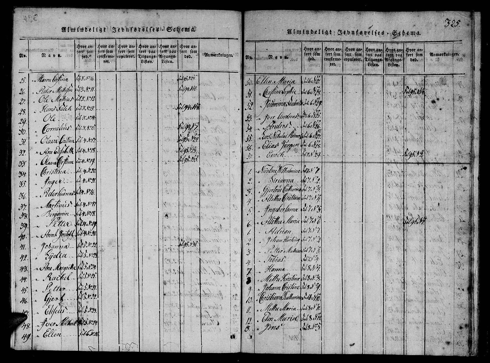 Ministerialprotokoller, klokkerbøker og fødselsregistre - Nord-Trøndelag, AV/SAT-A-1458/784/L0667: Ministerialbok nr. 784A03 /1, 1816-1829, s. 325