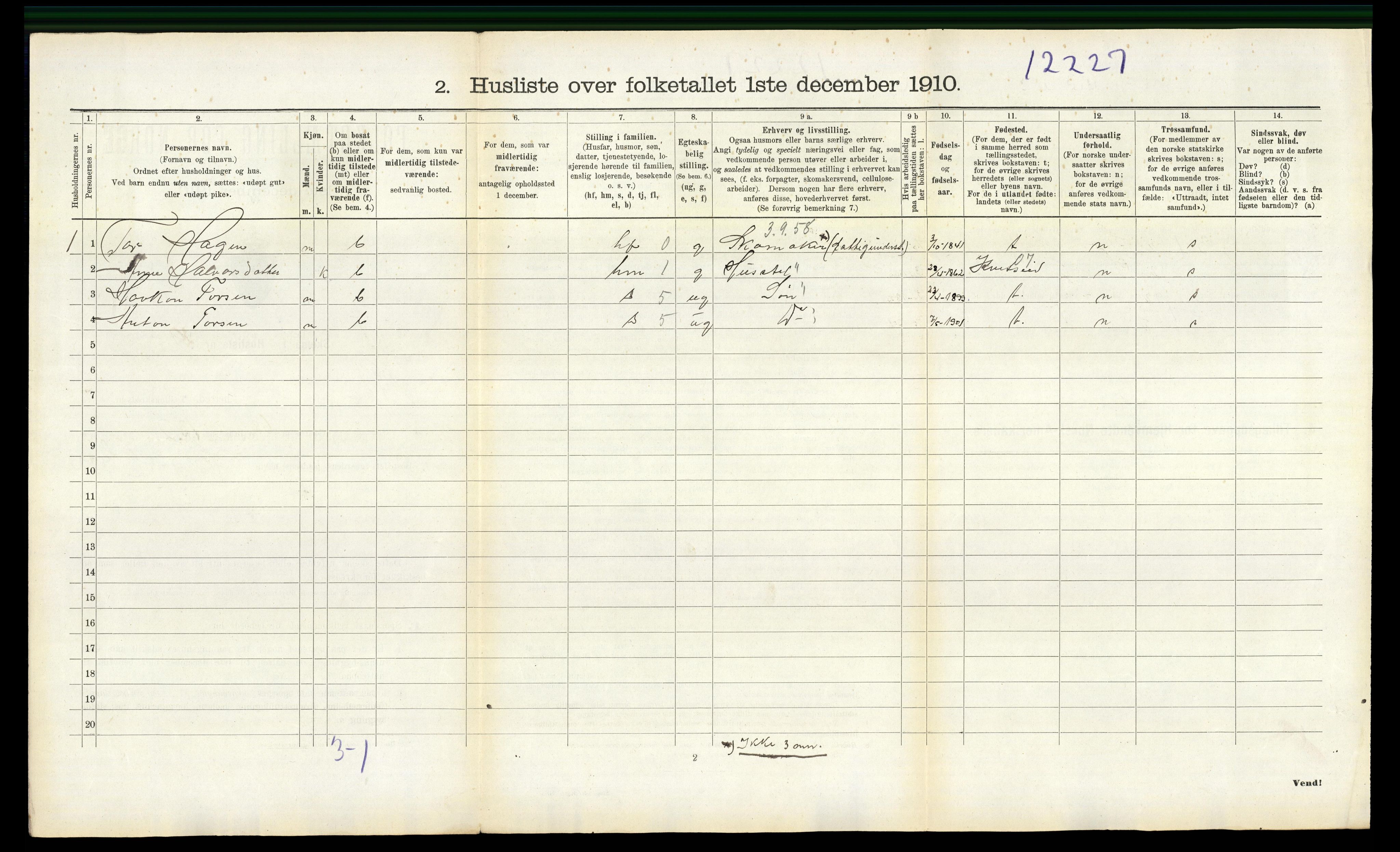 RA, Folketelling 1910 for 0817 Drangedal herred, 1910, s. 1370